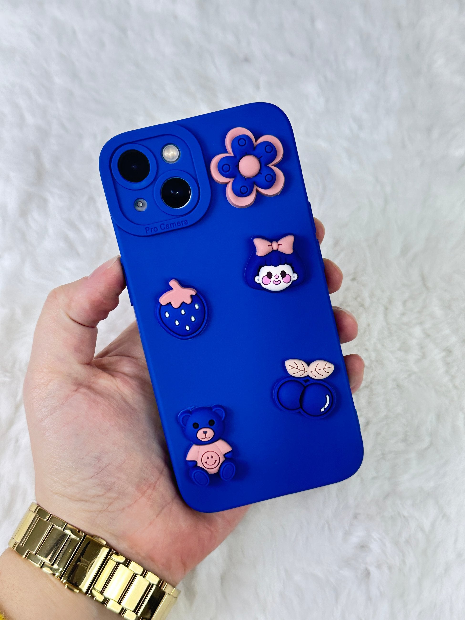 iPhone 13 Uyumlu Ayıcık Desenli Sevimli Silikon Lansman TOY BEAR Kılıf