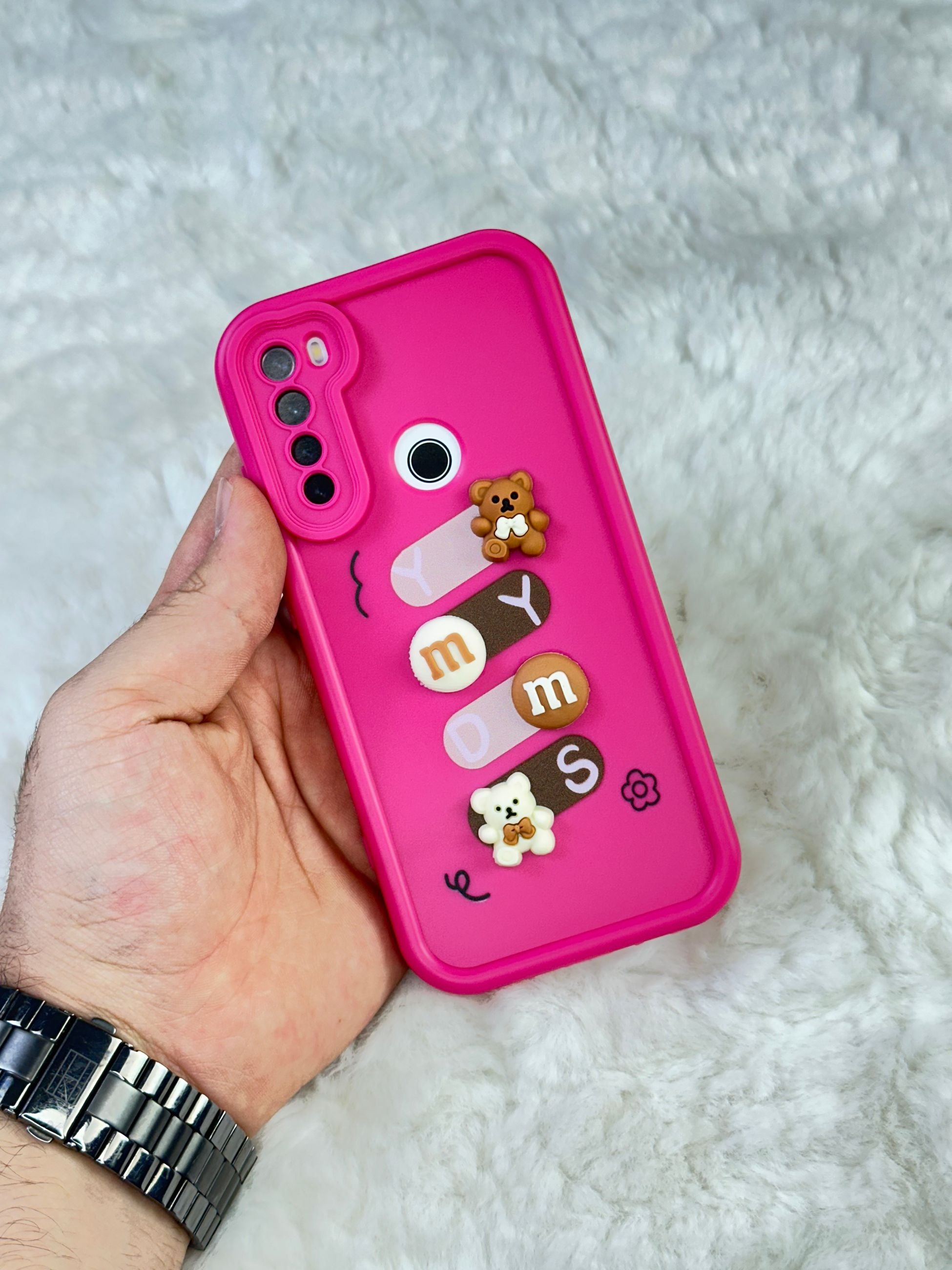 Xiaomi Redmi Note 8 Minimalist Desenli Tatlı Pot Pourri Kılıf