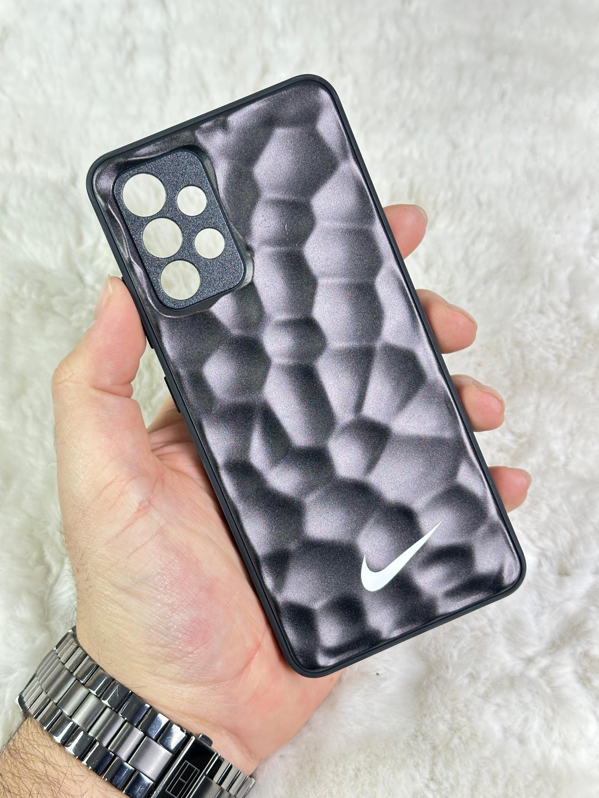 Samsung Galaxy A32 Arkası Sert Kapaklı Yanları Silikonlu Starbucks-Nike Kılıf