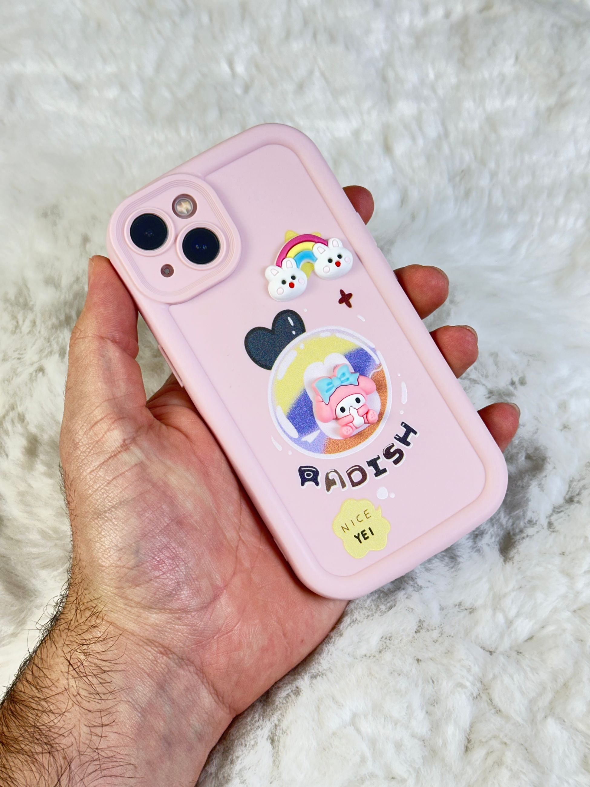 iPhone 13 Minimalist Desenli Tatlı Pot Pourri Kılıf