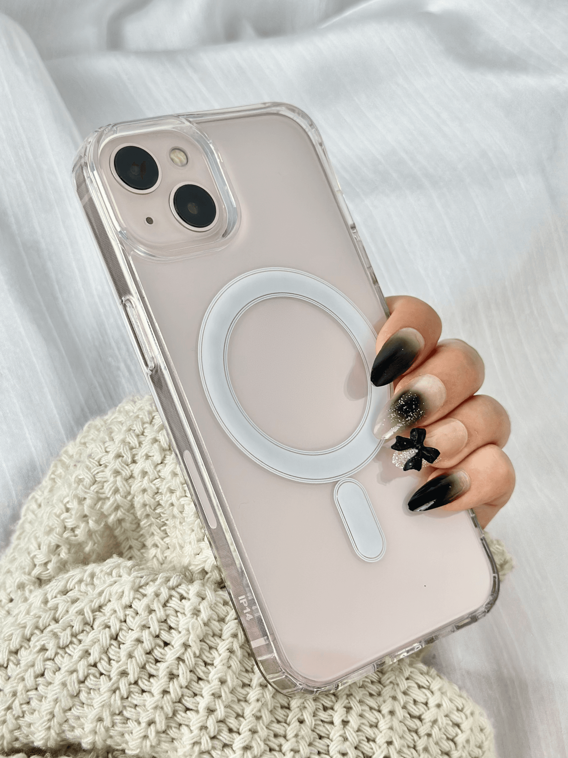 iPhone 15 Magsafe Kablosuz Şarj Destekli Şeffaf V-Mags Kılıf