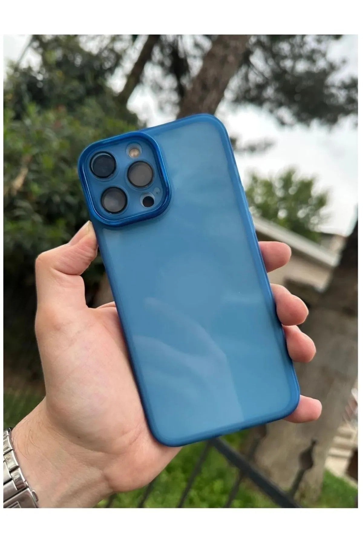 iPhone 13 Pro Max Kamera Korumalı Transparan Berry Kılıf