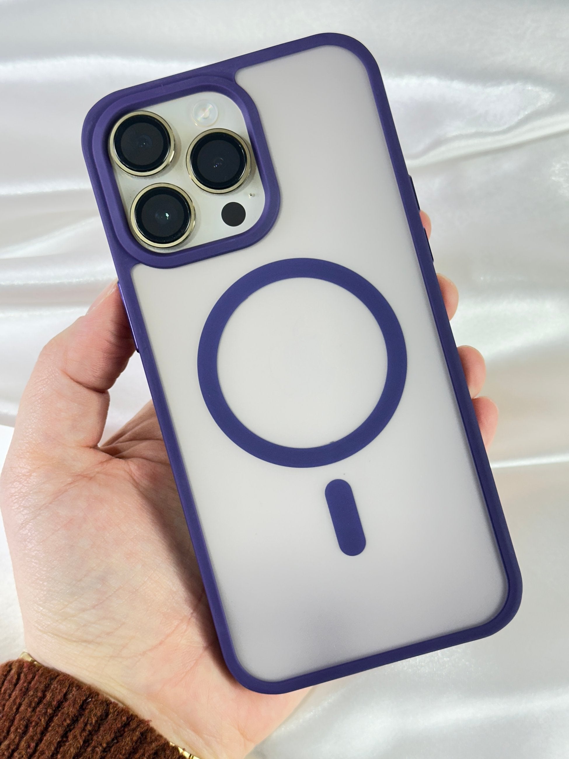 iPhone 14 Pro Magsafe Uyumlu Mat Kamera Korumalı Renkli Vio Kılıf