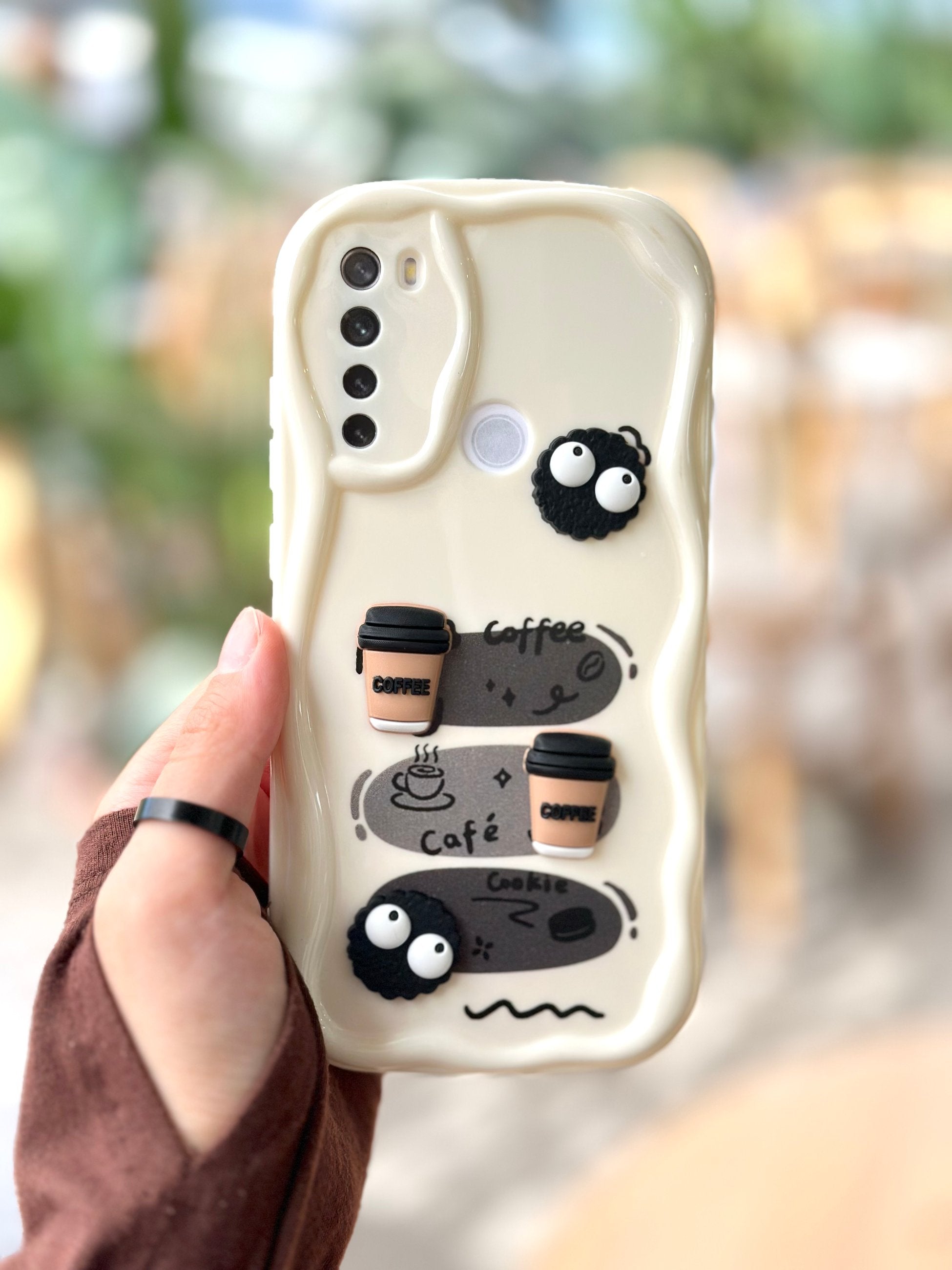 Xiaomi Redmi Note 8 Kurabiye Desenli 3 Boyutlu Şirin Parlak Tasarım Cookie Kılıf