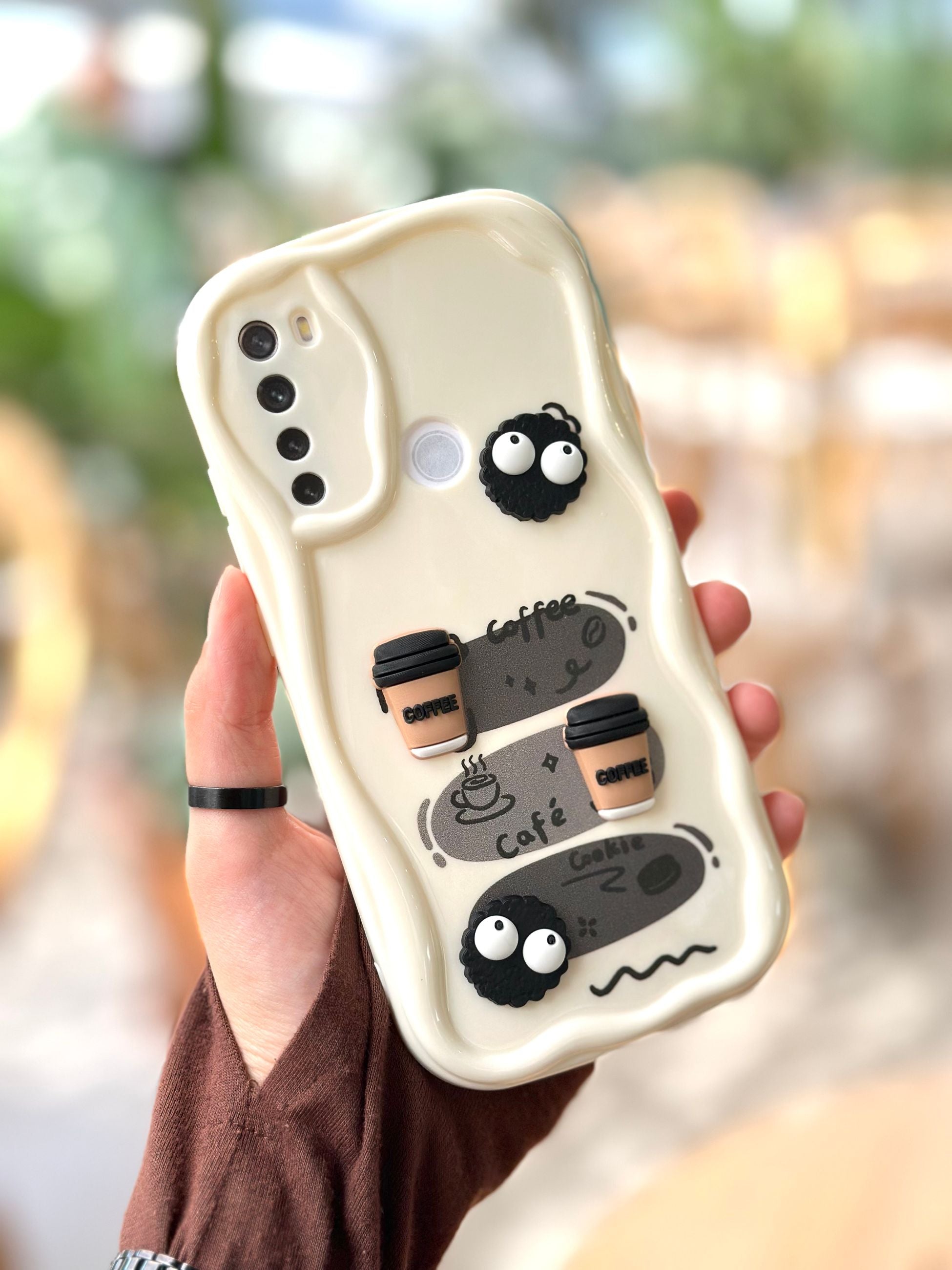 Xiaomi Redmi Note 8 Kurabiye Desenli 3 Boyutlu Şirin Parlak Tasarım Cookie Kılıf