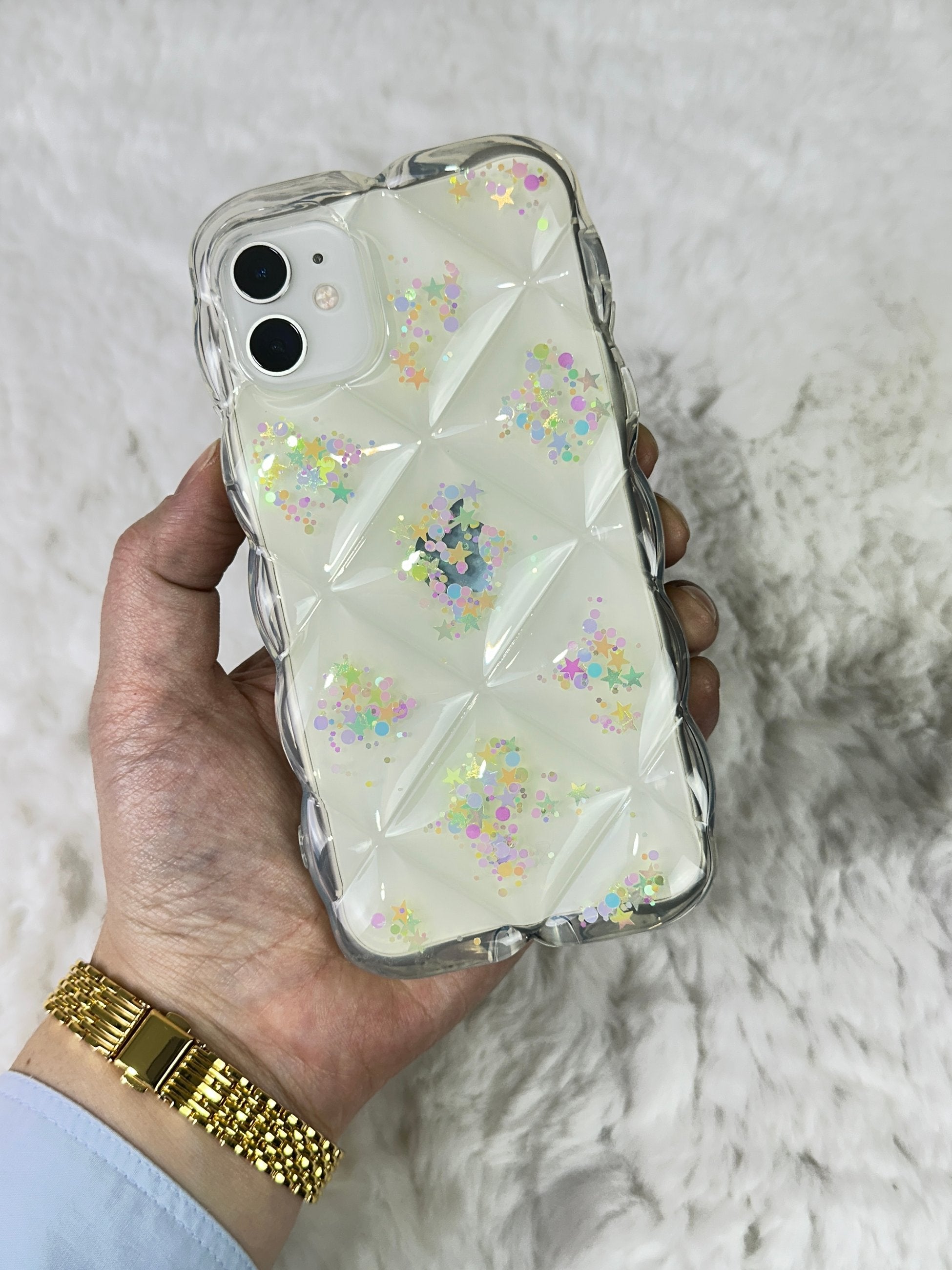 iPhone 11 Darbe Emici Özellikli Çiçekli Kalpli Figürlü Angel Kılıf