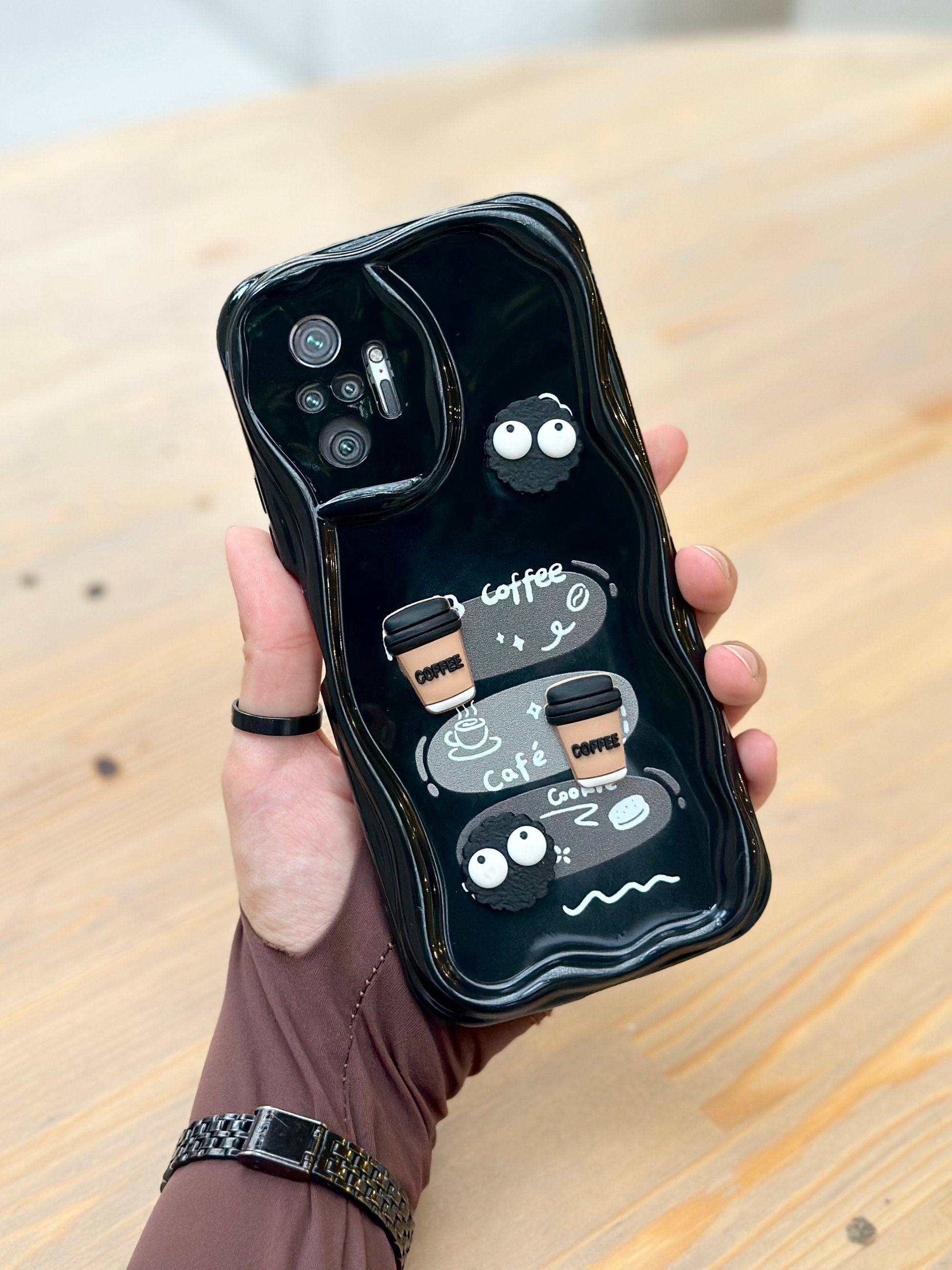 Xiaomi Redmi Note 10 Pro Kurabiye Desenli 3 Boyutlu Şirin Parlak Tasarım Cookie Kılıf