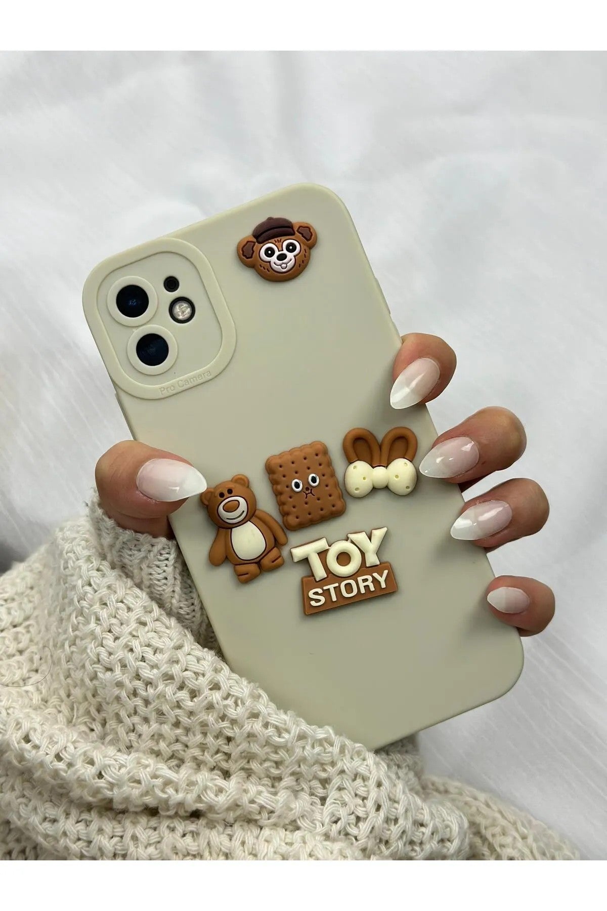 Apple iPhone 11 Ayıcık Desenli Sevimli Silikon Lansman Toy-Bear Kılıf
