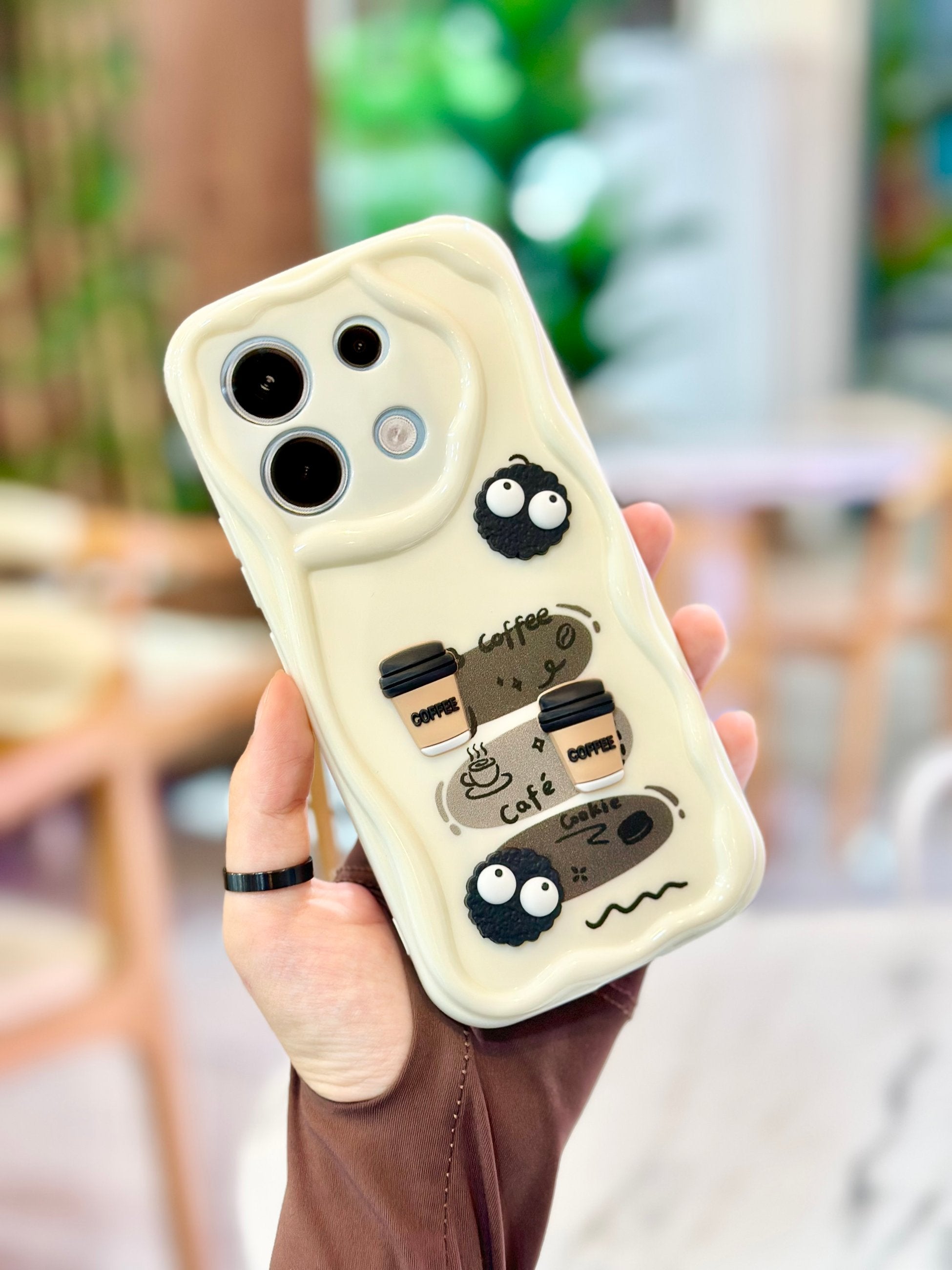 Xiaomi Redmi Note 13 Pro 4G Kurabiye Desenli 3 Boyutlu Şirin Parlak Tasarım Cookie Kılıf