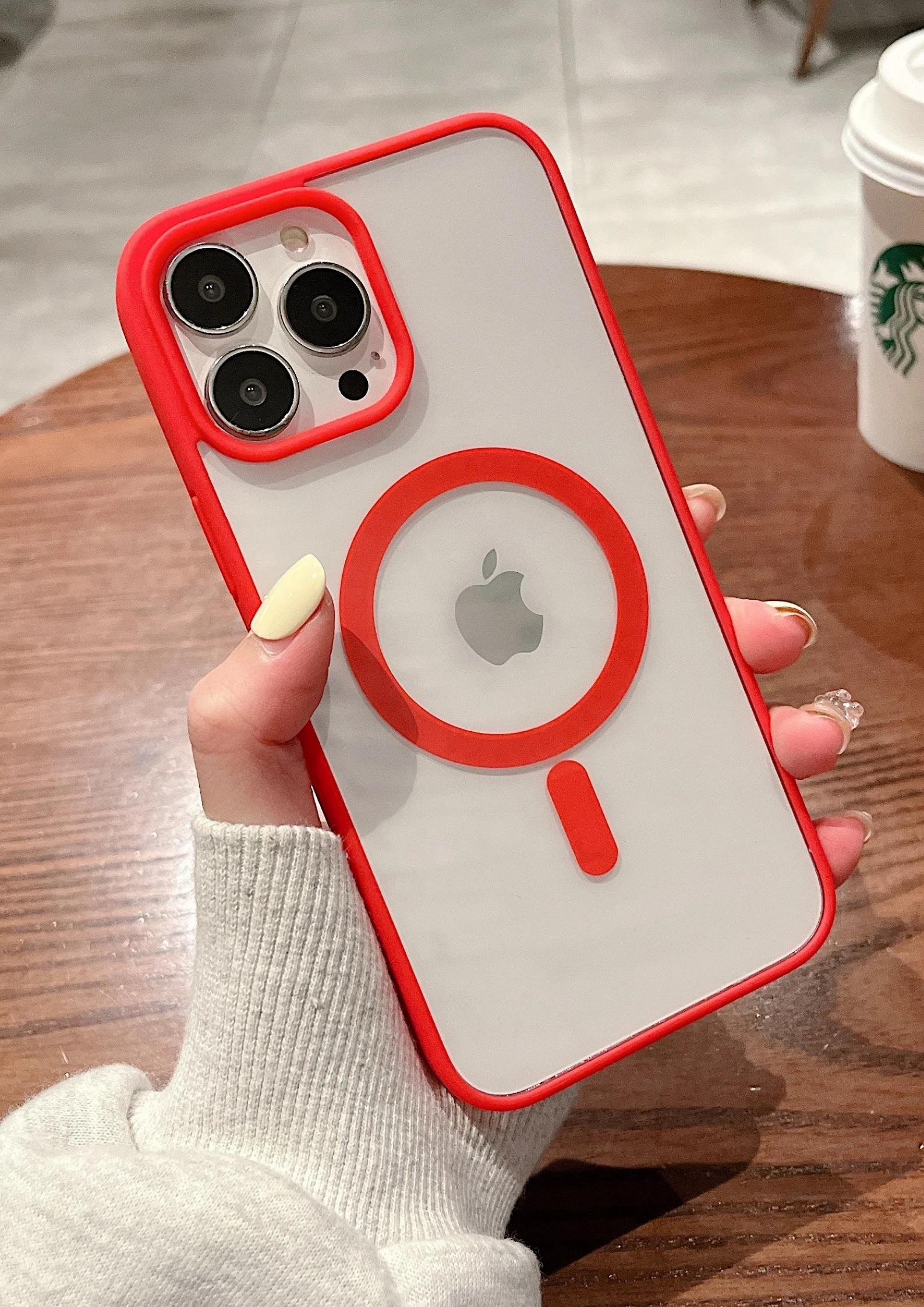 iPhone 14 Pro Magsafe Wireless Şarj Özellikli Silikon Kamera Çıkıntılı Rema Kılıf