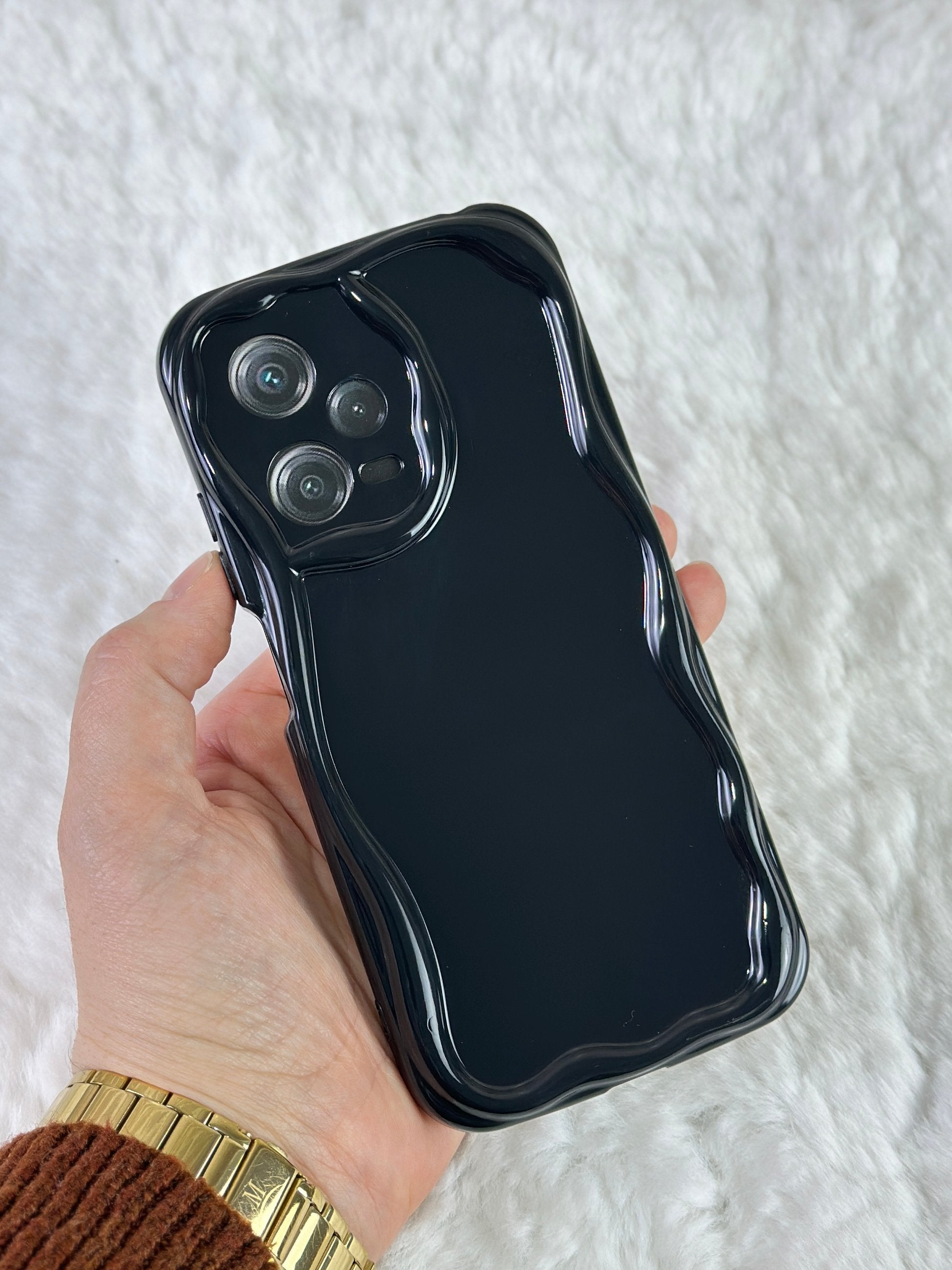 Redmi Note 12 Pro 5G Kenarları Dalga Detaylı Kamera Korumalı Conn Kılıf