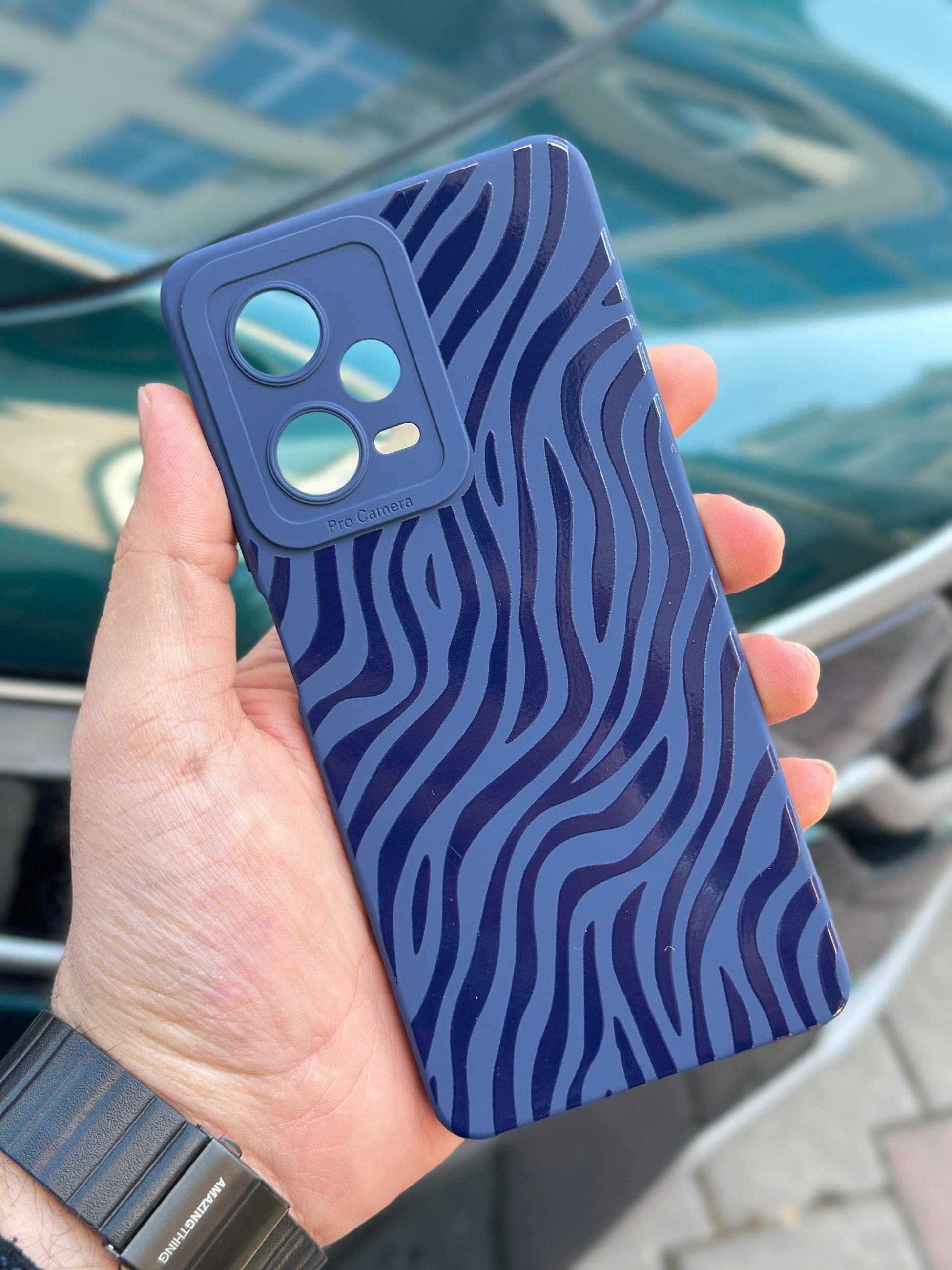 Redmi Note 12 Pro 5G Renkli Zebra Desenli İçi Kadife Lansman Zebra Kılıf