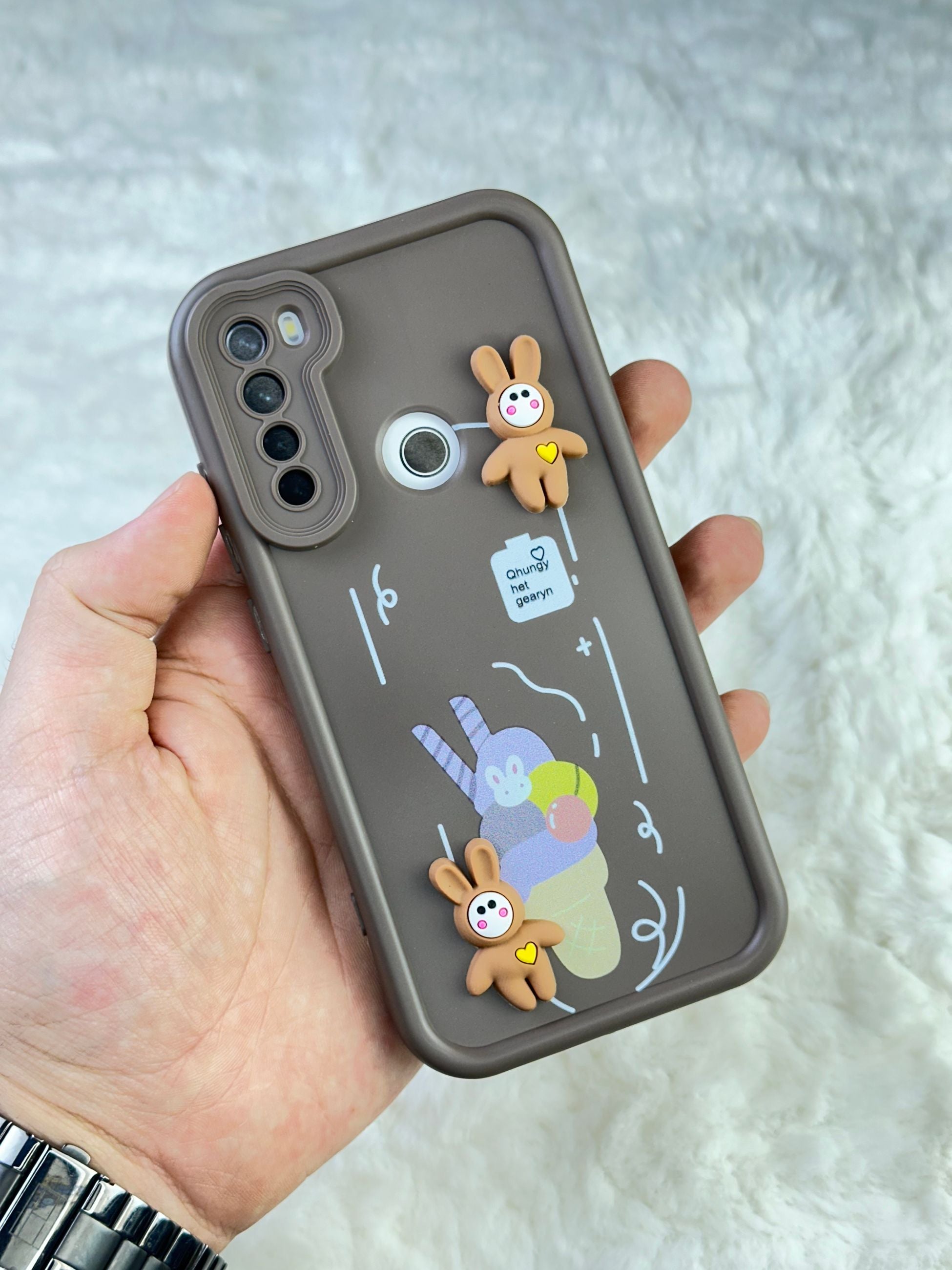 Xiaomi Redmi Note 8 Minimalist Desenli Tatlı Pot Pourri Kılıf