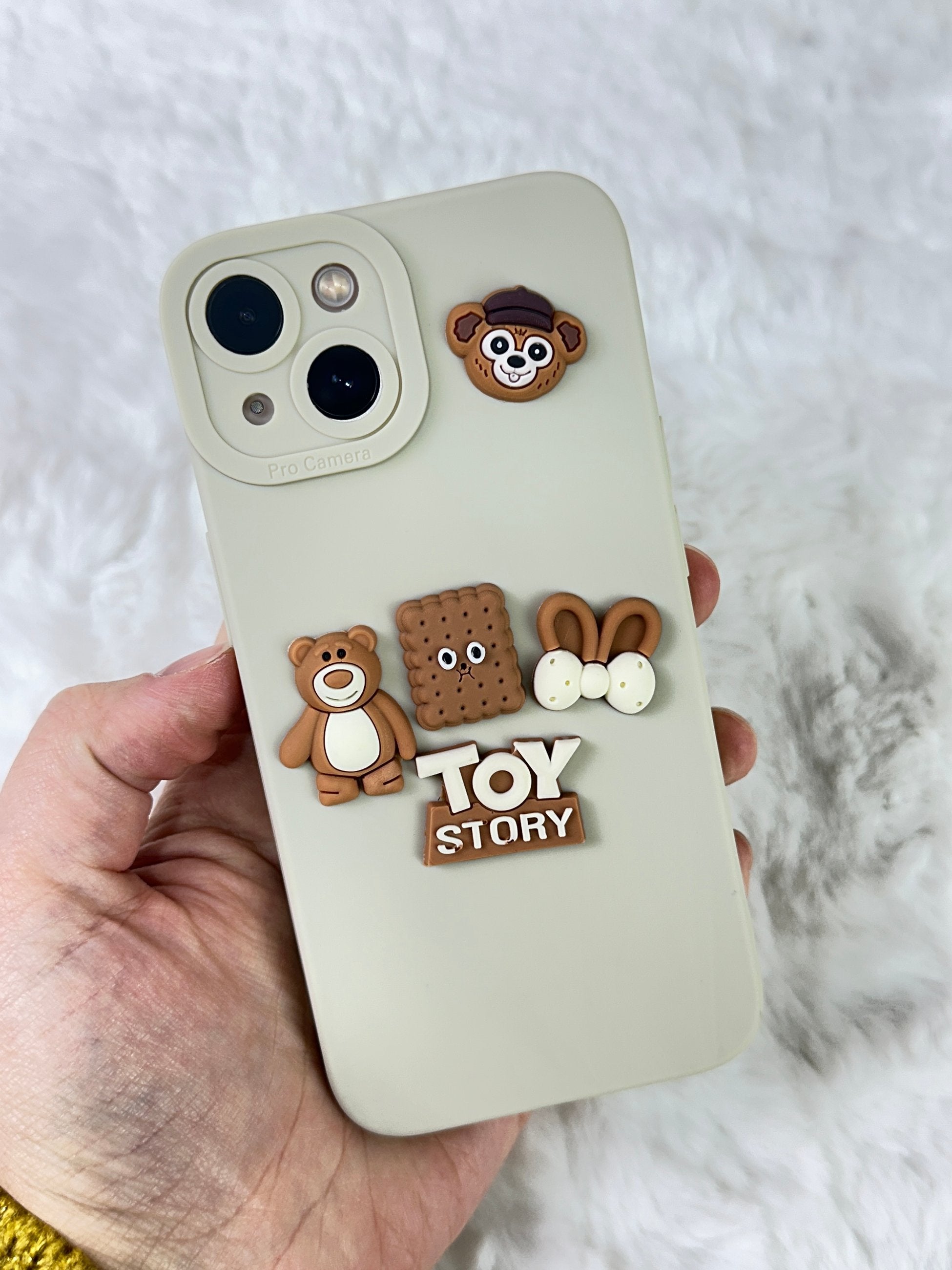 iPhone 13 Uyumlu Ayıcık Desenli Sevimli Silikon Lansman TOY BEAR Kılıf