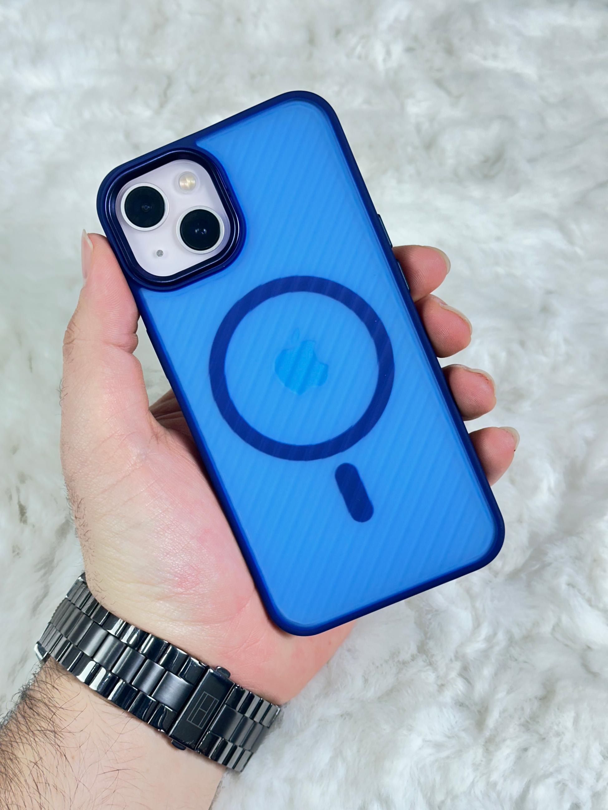 iPhone 14 Magsafe Özellikli Kamera Çıkıntılı Yanları Silikon Line Kılıf