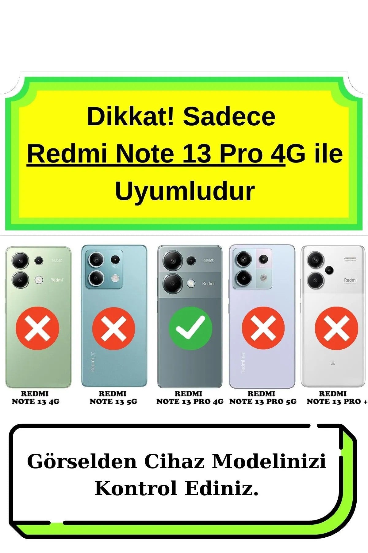 Xiaomi Redmi Note 13 Pro 4G Kamera Korumalı Sağlam Şık Darbeye Dayanıklı Vitamin Kılıf