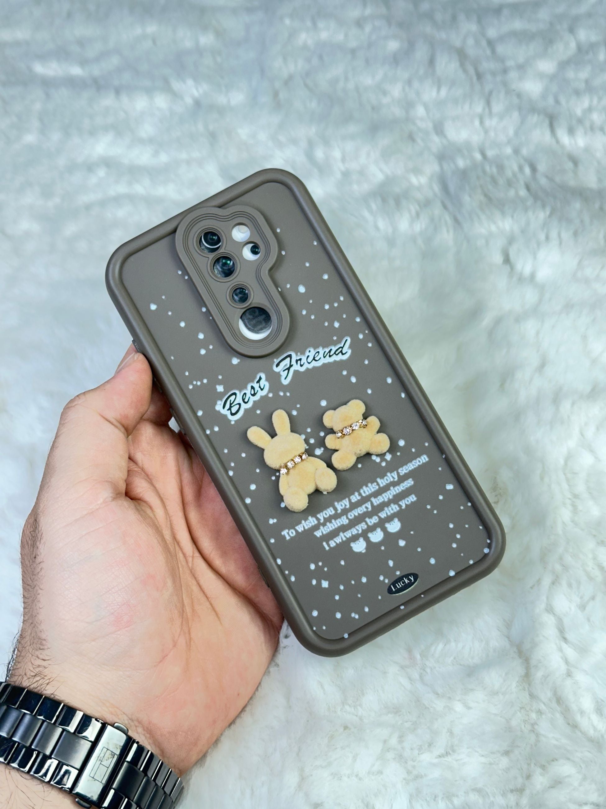 Xiaomi Redmi Note 8 Pro Minimalist Desenli Tatlı Pot Pourri Kılıf