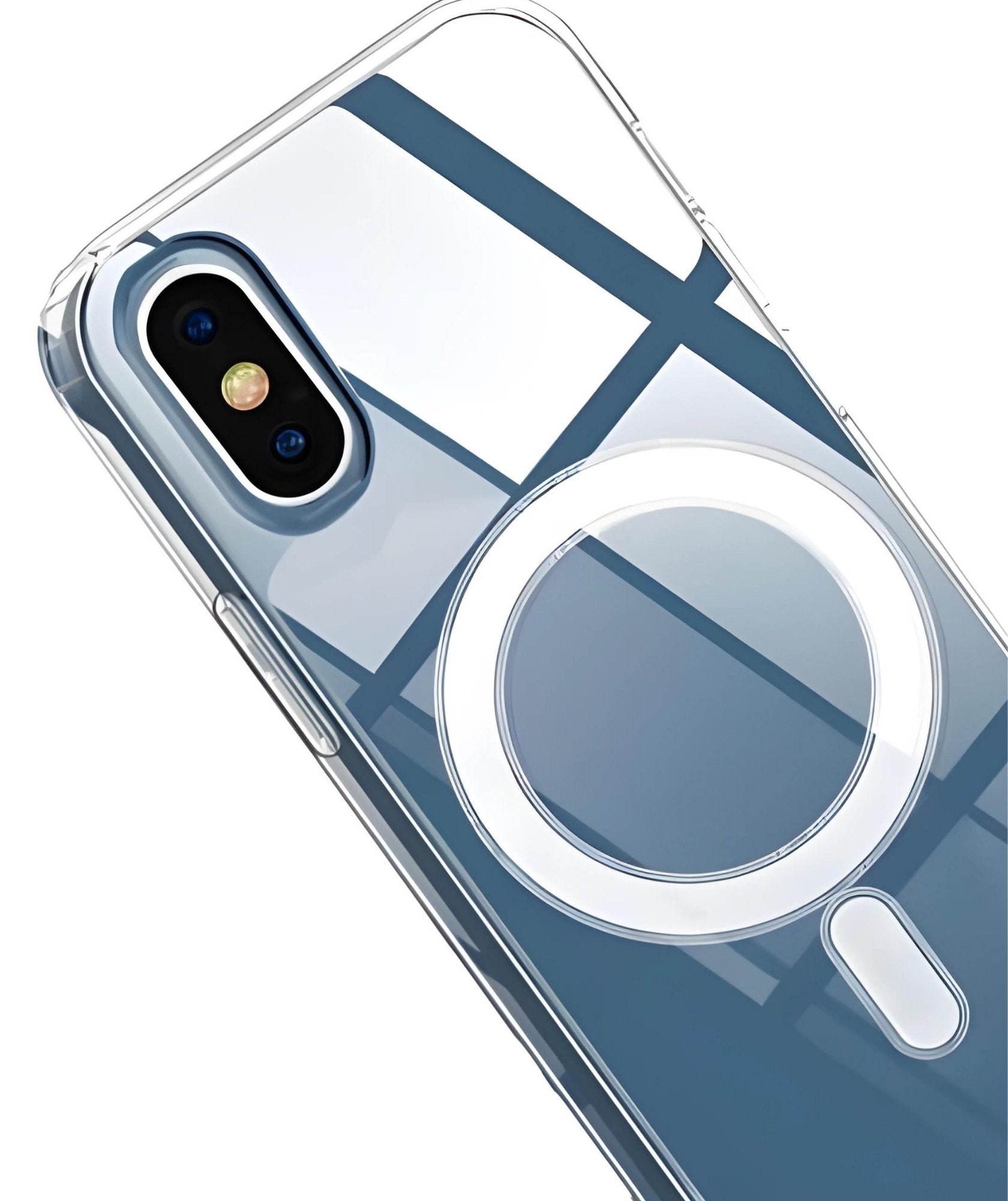 iPhone X Magsafe Kablosuz Şarj Destekli Şeffaf V-Mags Kılıf