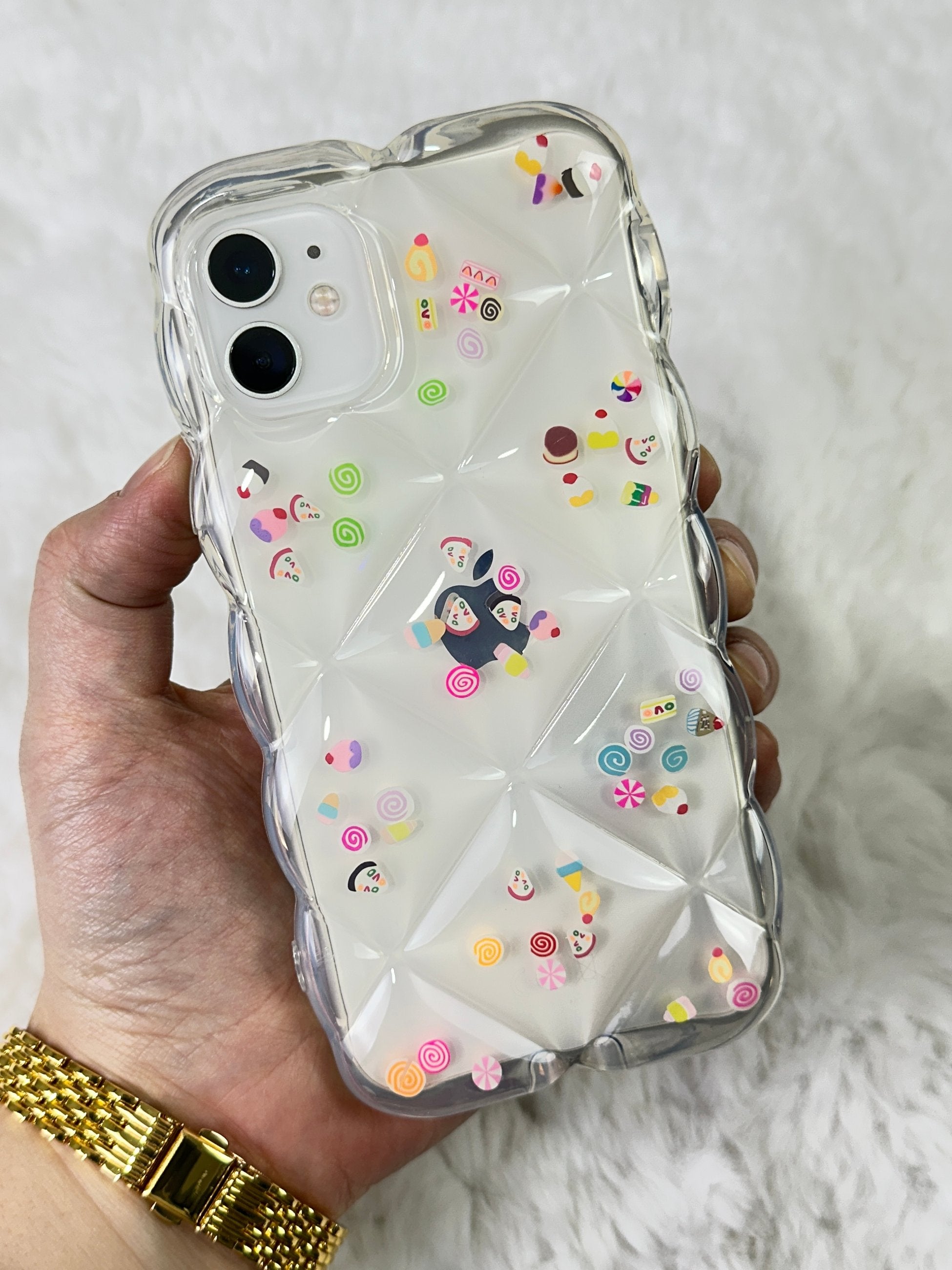 iPhone 11 Darbe Emici Özellikli Çiçekli Kalpli Figürlü Angel Kılıf