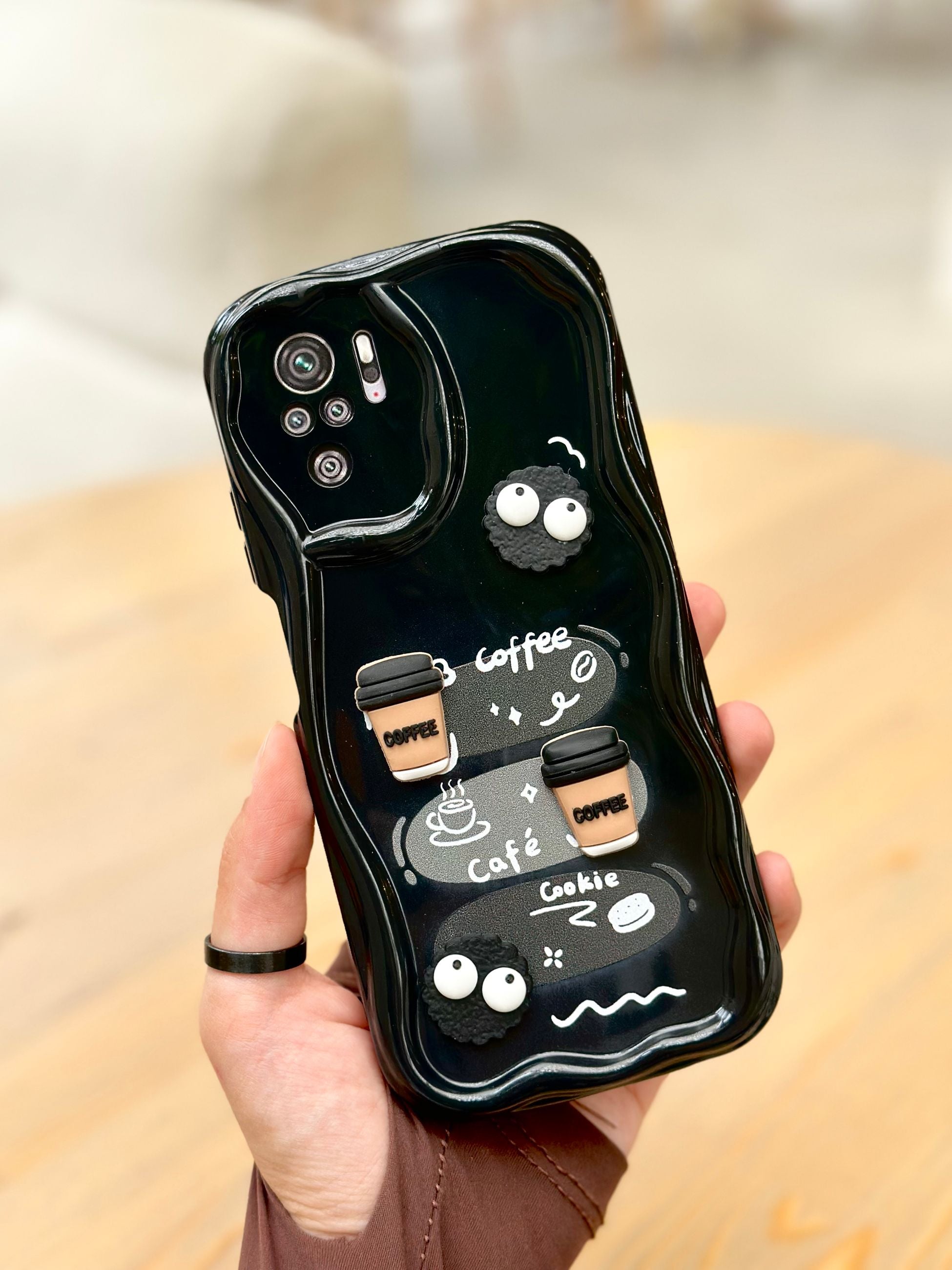 Xiaomi Redmi Note 10 / 10s Kurabiye Desenli 3 Boyutlu Şirin Parlak Tasarım Cookie Kılıf