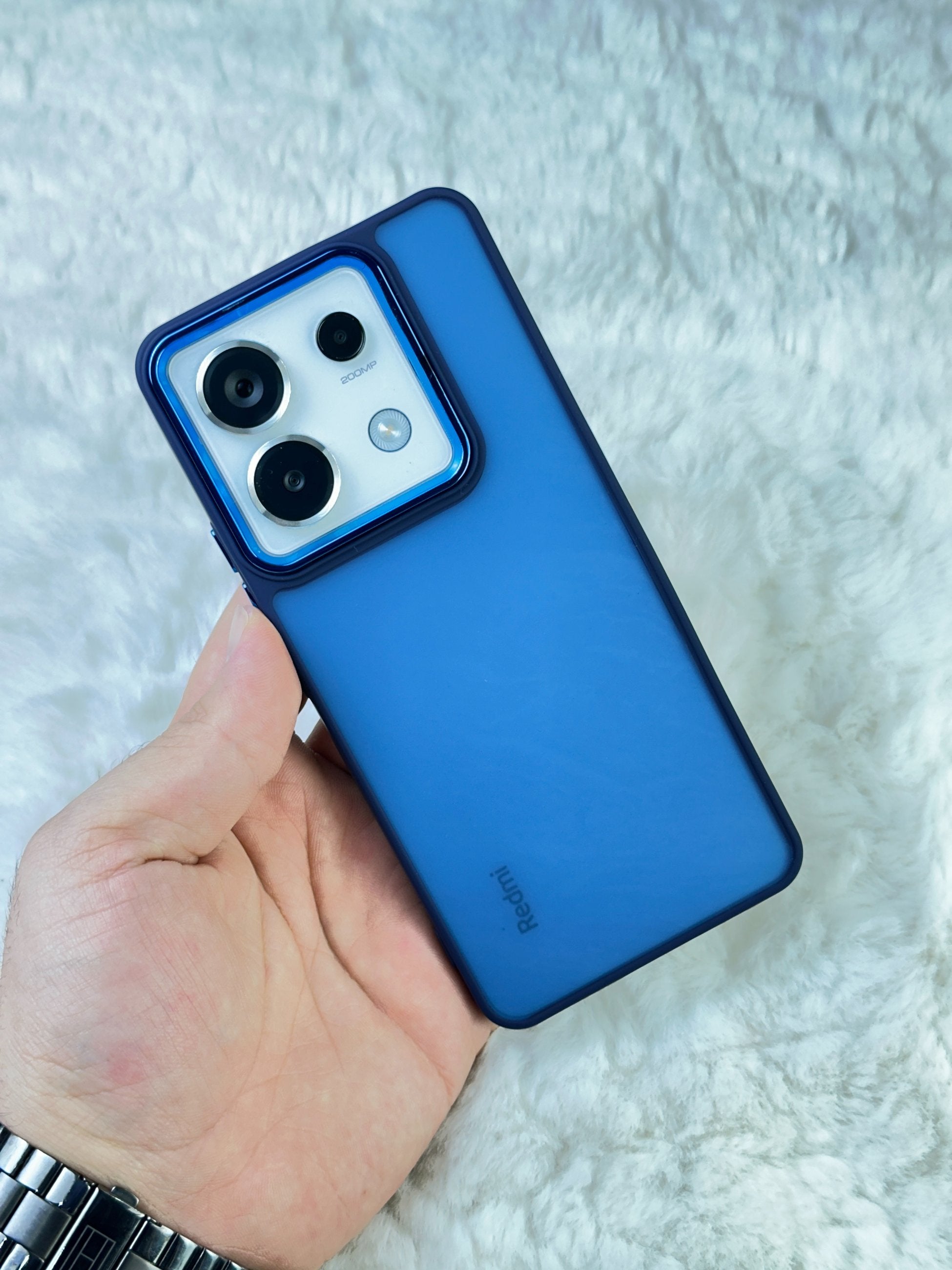 Xiaomi Redmi Note 13 Pro 4G Arkası Buzlu Şeffaf Hassas Düğme Kamera Çıkıntılı Sert Mat Perfect