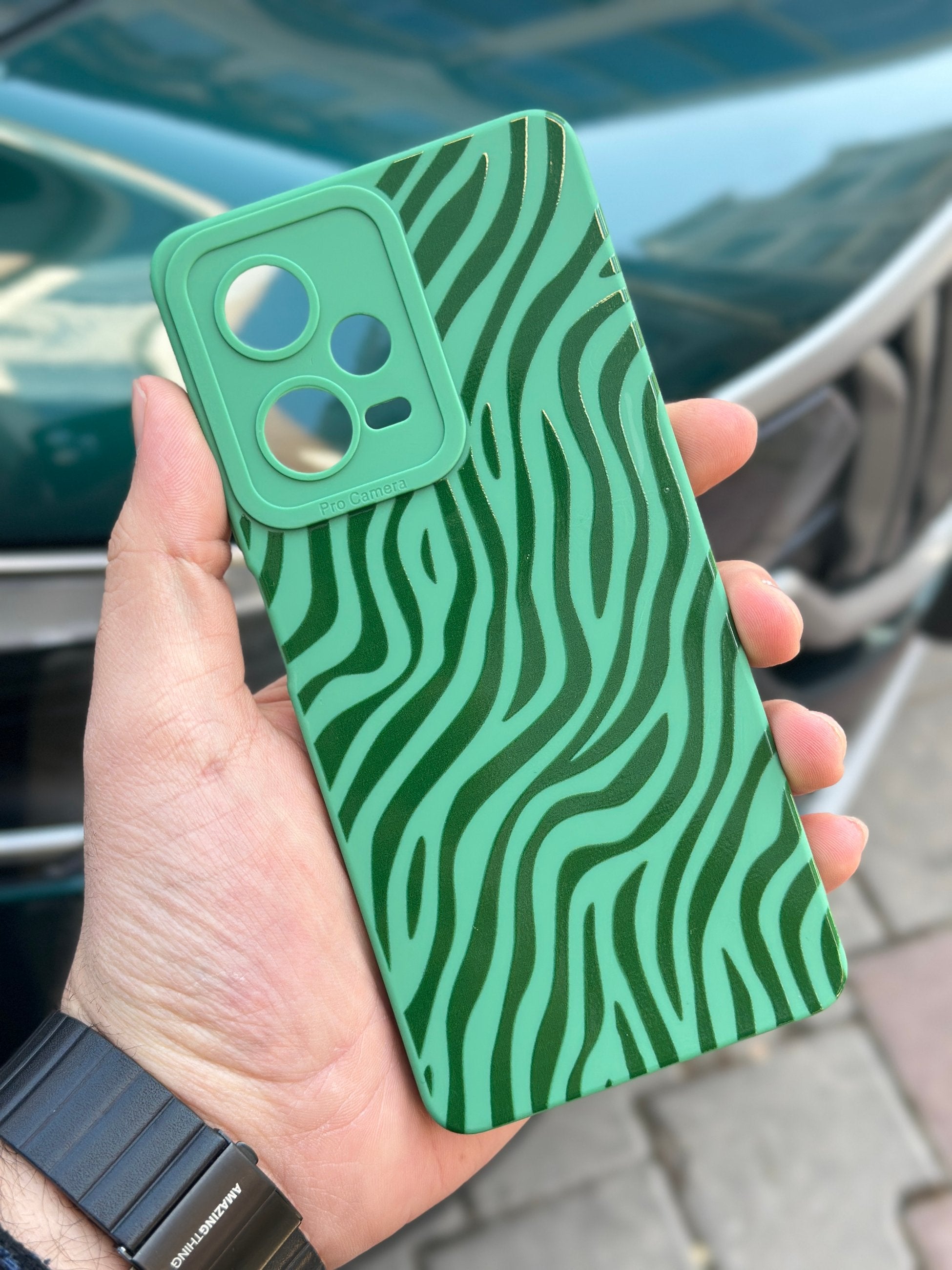 Redmi Note 12 Pro 5G Renkli Zebra Desenli İçi Kadife Lansman Zebra Kılıf