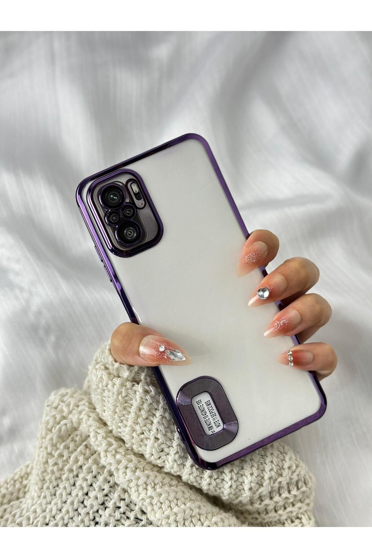 Xiaomi Redmi Note 10 / 10s Uyumlu Logo Detaylı Kenarları Renkli Kamera Korumalı Luxury Megavip Kılıf