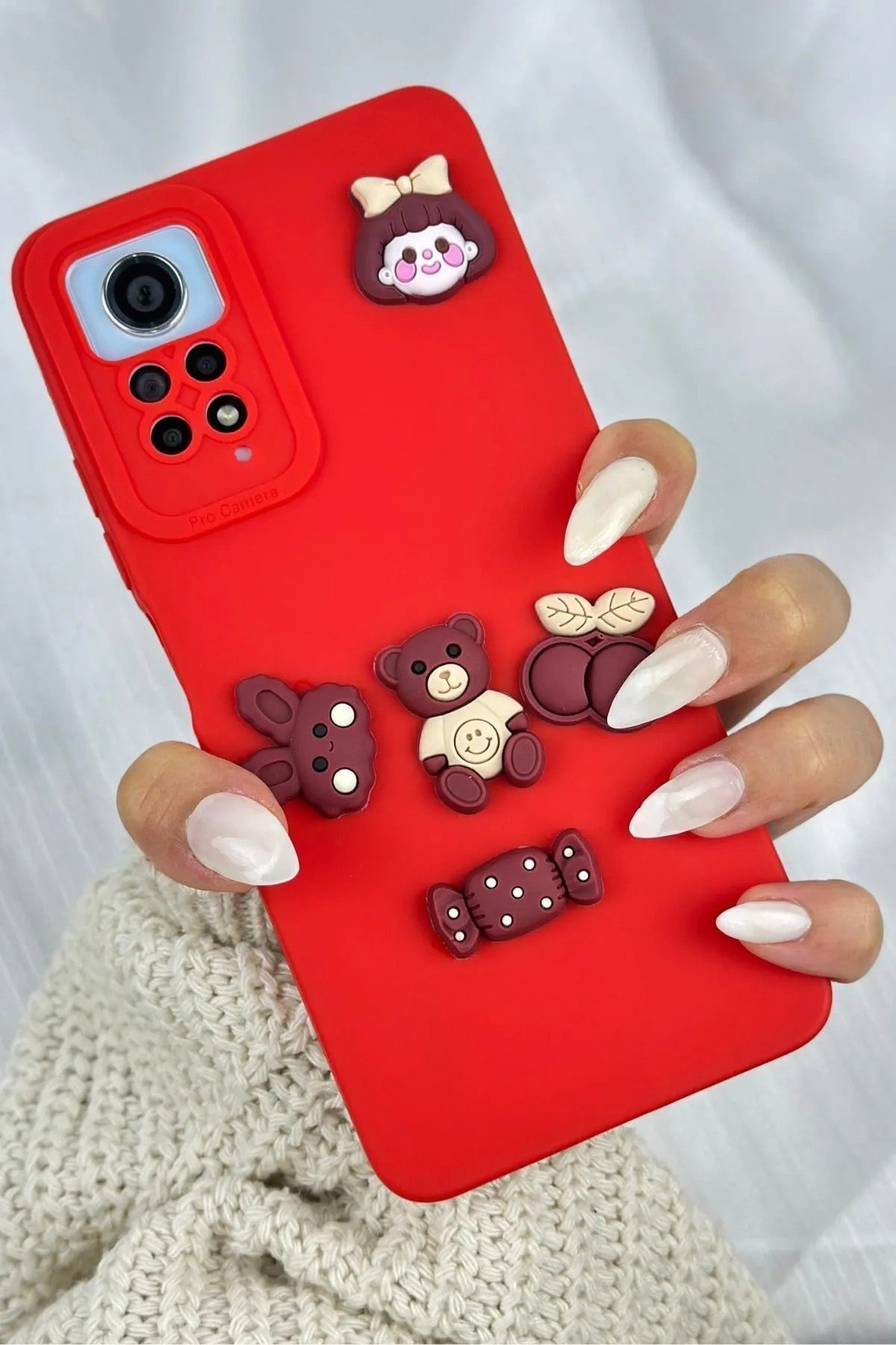 Redmi Note 11 Pro Uyumlu Ayıcık Desenli Sevimli Silikon Lansman TOY BEAR Kılıf