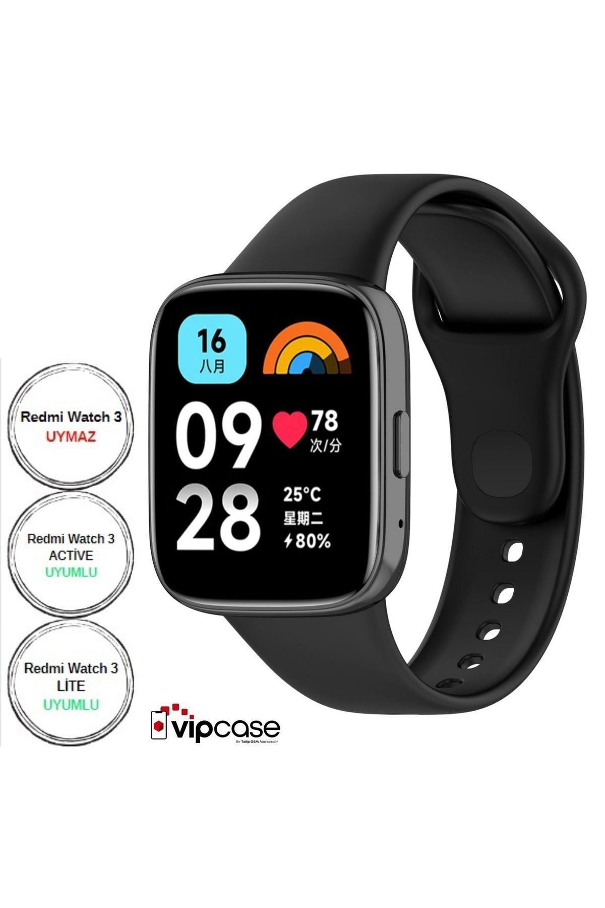 Xiaomi Redmi Watch 3 Active Akıllı Saat Bileklik Silikon Kordon - Watch 3 Lite Ile Uyumlu