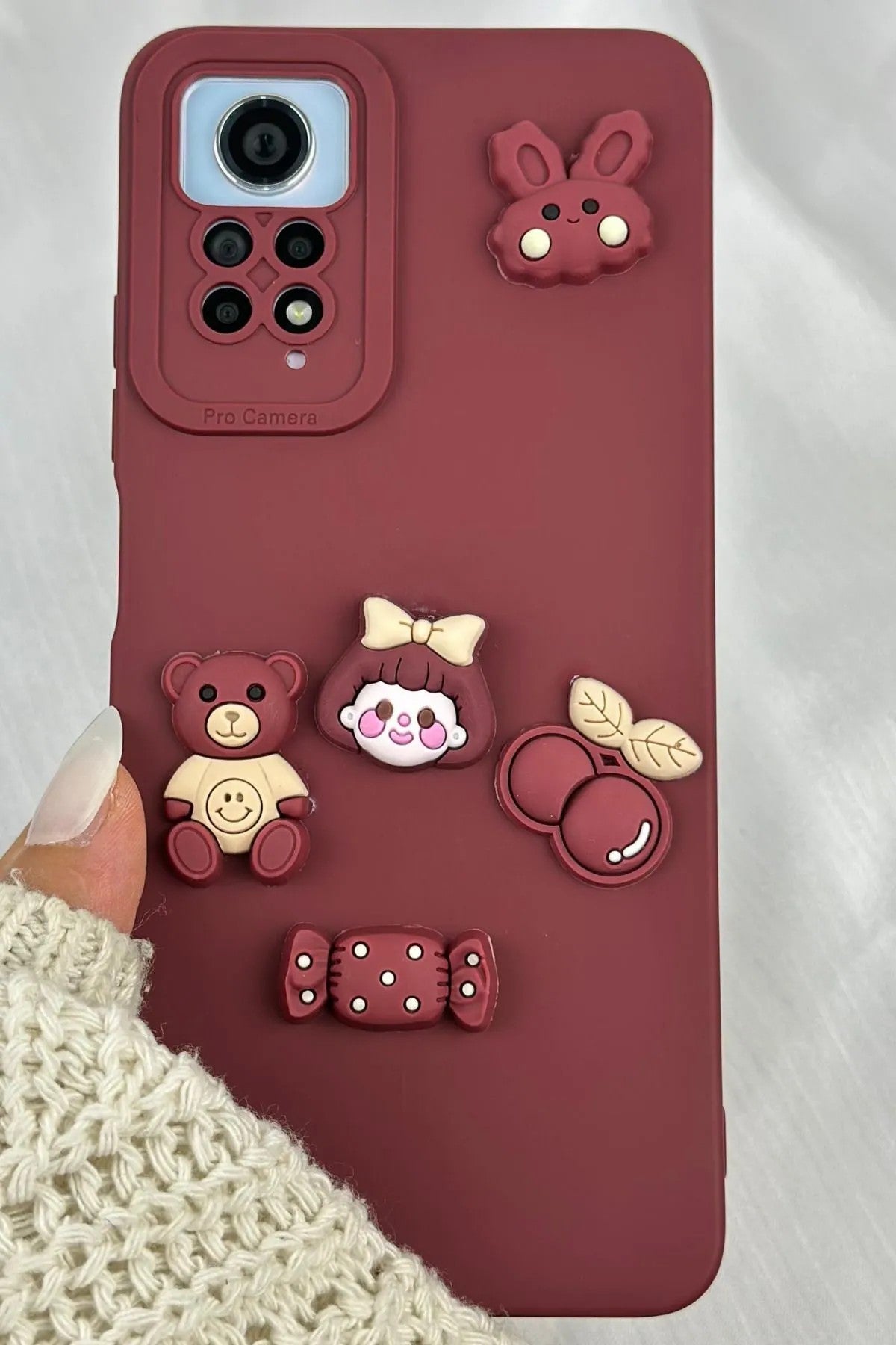 Redmi Note 11 Pro Uyumlu Ayıcık Desenli Sevimli Silikon Lansman TOY BEAR Kılıf