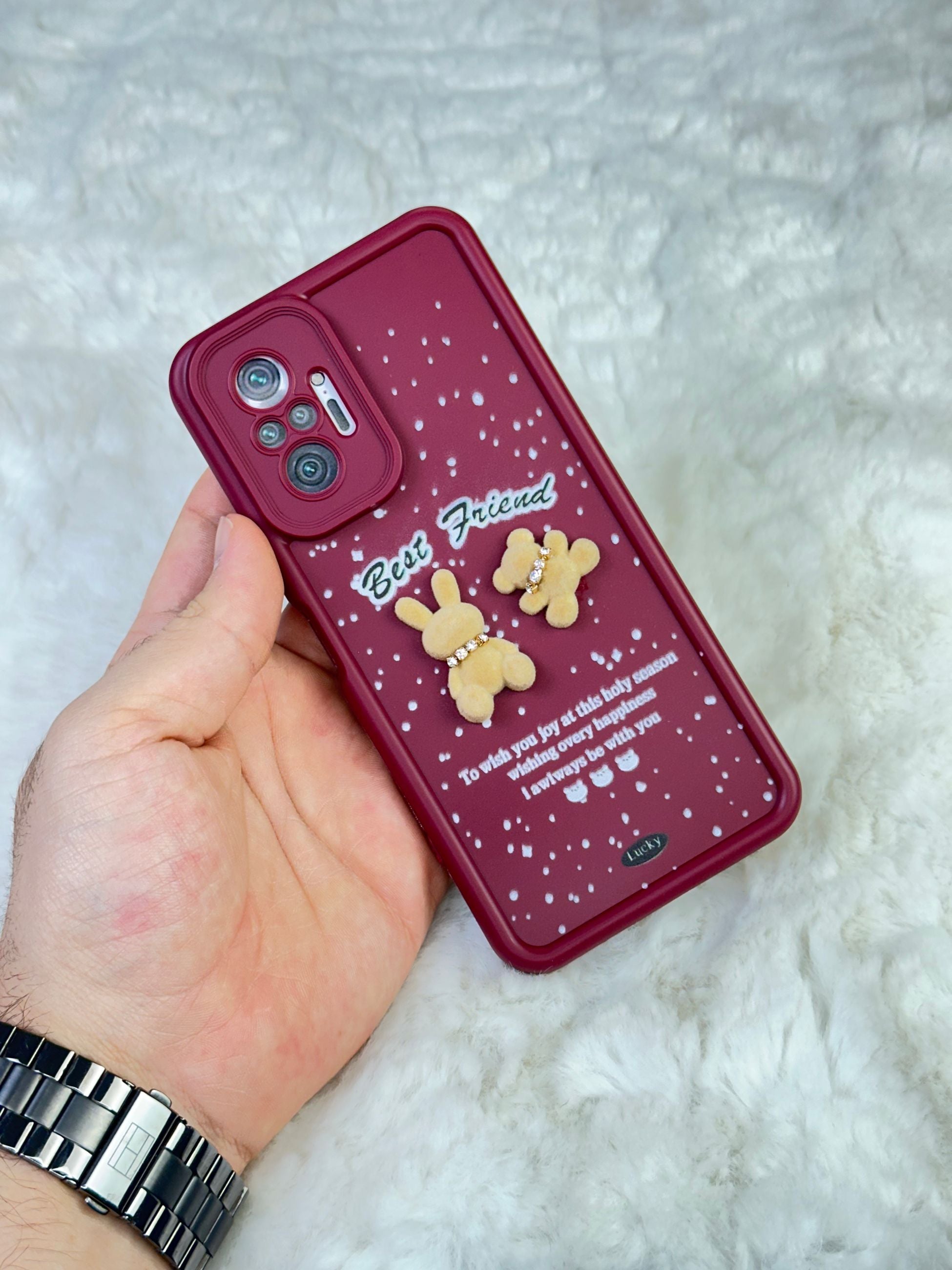 Xiaomi Redmi Note 10 Pro Minimalist Desenli Tatlı Pot Pourri Kılıf