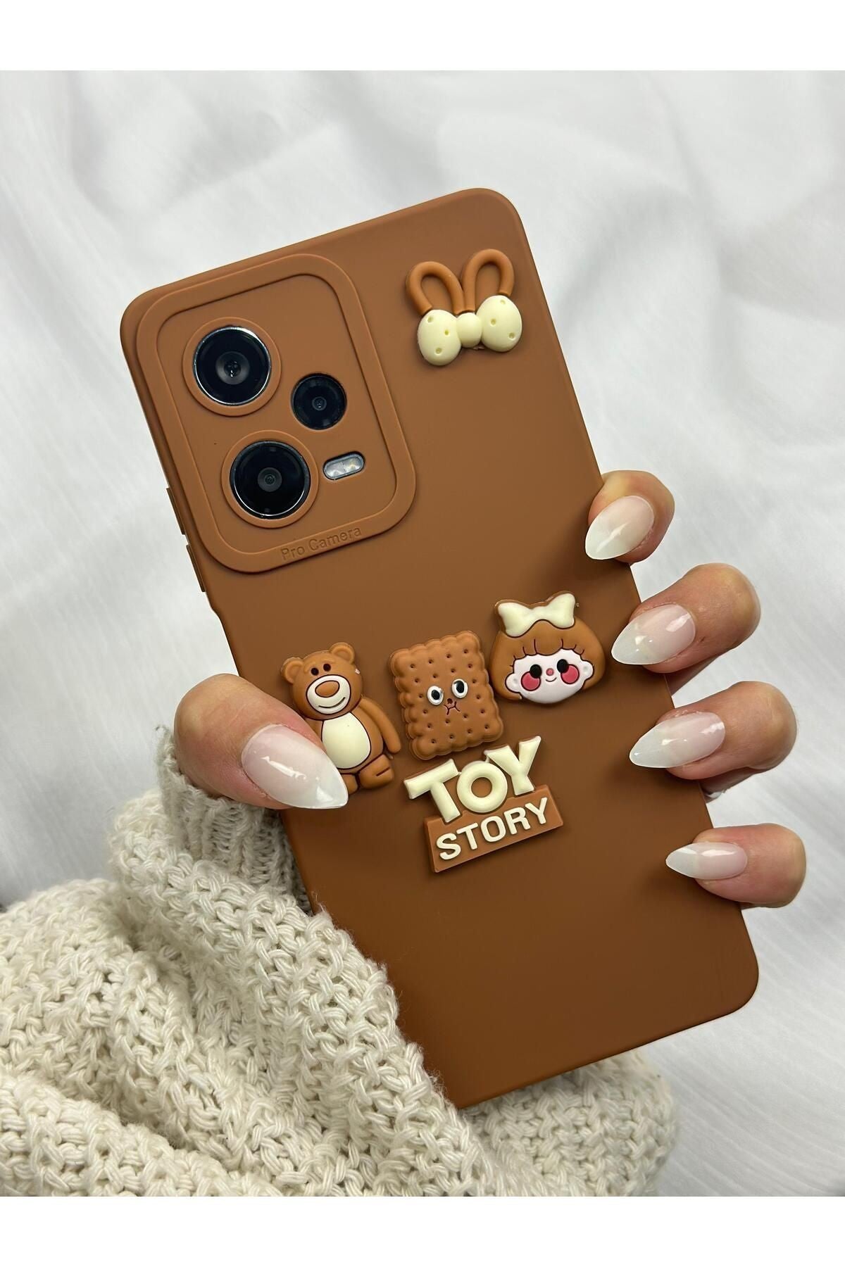 Xiaomi Redmi Note 12 Pro 5g Sweet Ayıcıklı 3 Boyutlu Tatlı Kiraz Desenli Toy Bear Kılıf