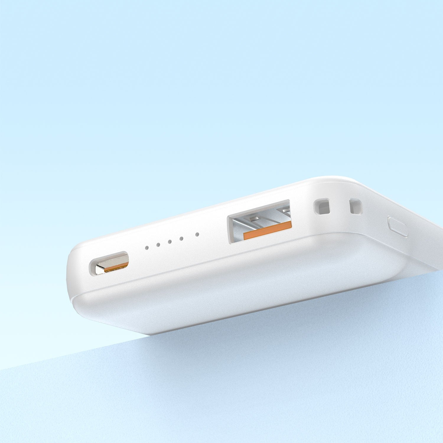 DUDAO K14S 5.000mAh Powerbank 15W Kablosuz Şarj Beyaz