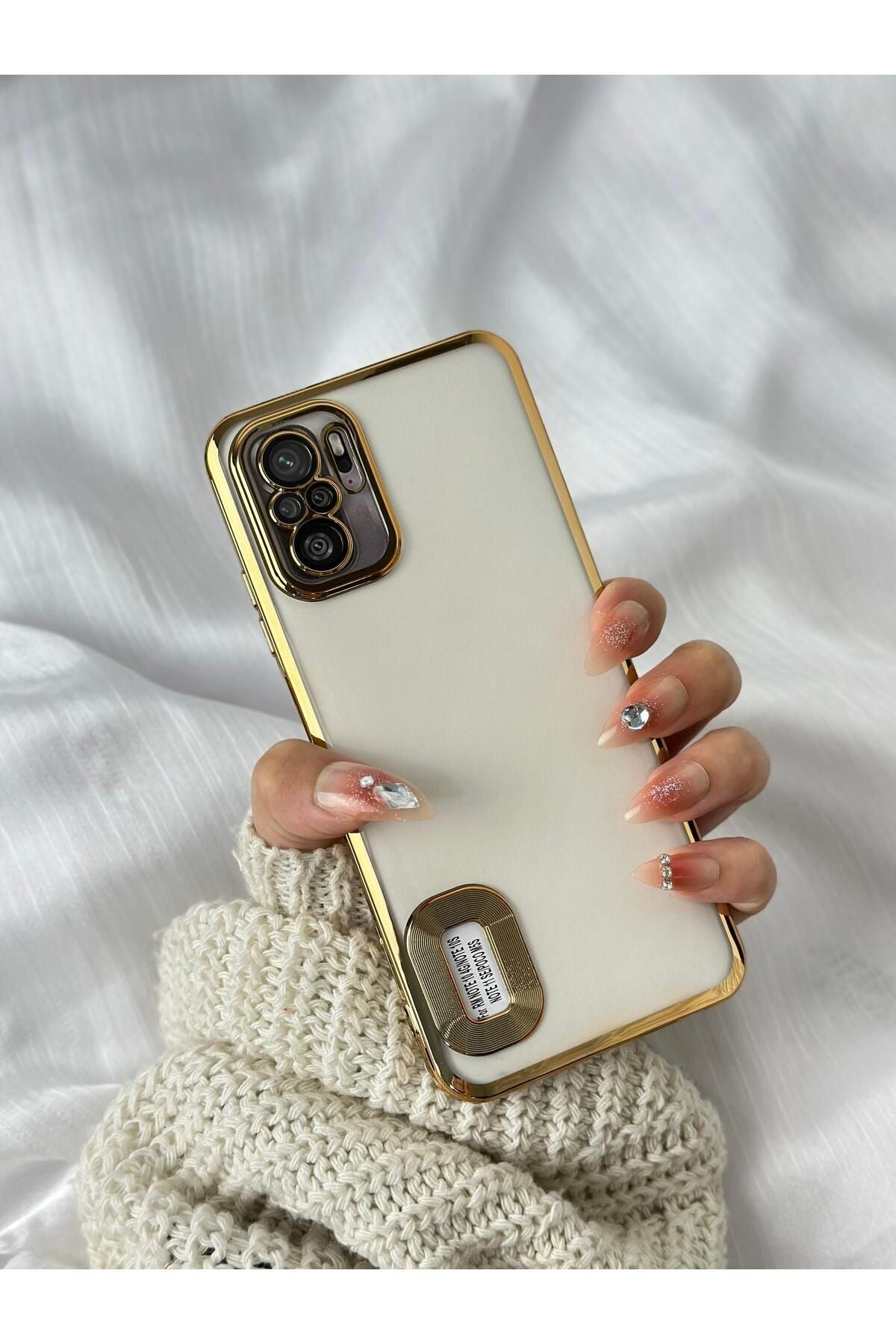 Xiaomi Redmi Note 10 / 10s Uyumlu Logo Detaylı Kenarları Renkli Kamera Korumalı Luxury Megavip Kılıf