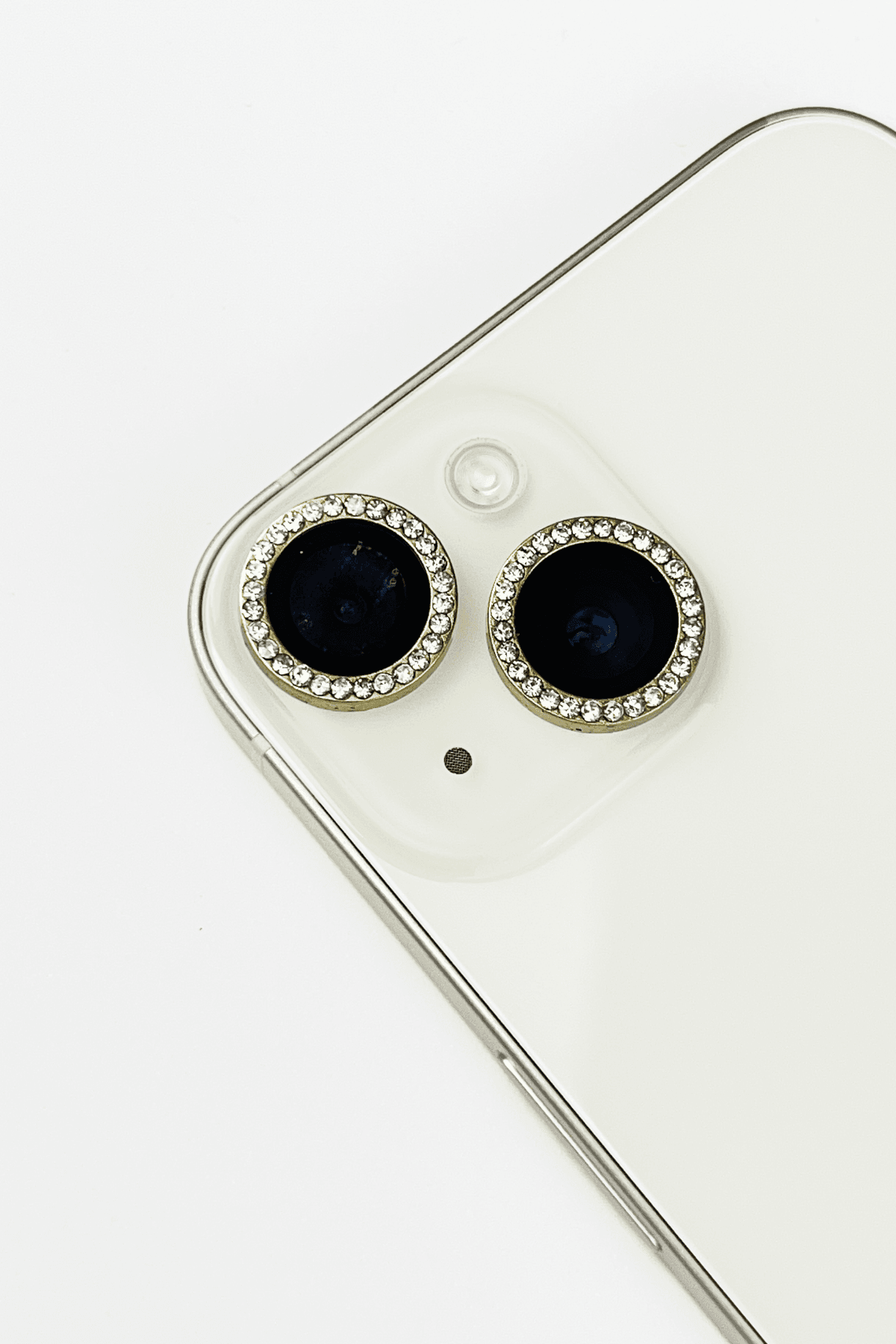 iPhone 15 ve 15 Plus Uyumlu Swarovski Taşlı Kamera Lens Koruyucu