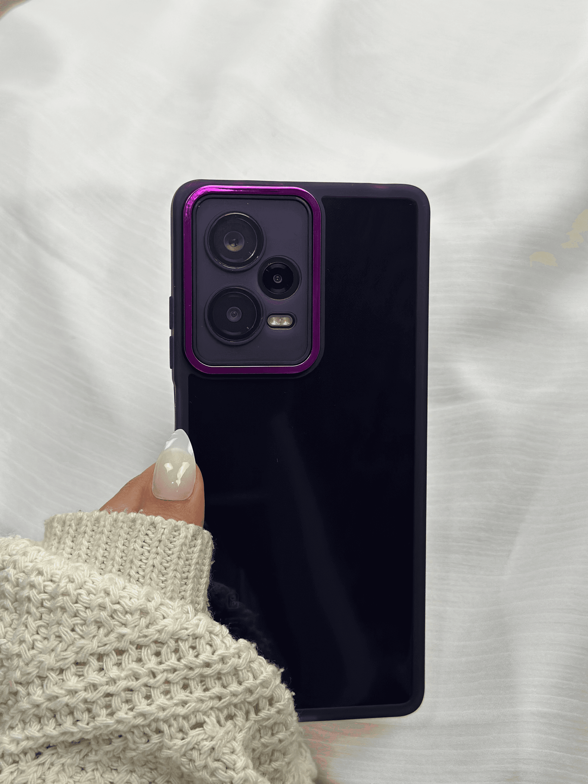 Redmi Note 12 Pro 5G Parlak Kamera Ve Darbe Korumalı Kenarları Renkli Arkası Şeffaf Post BERRY