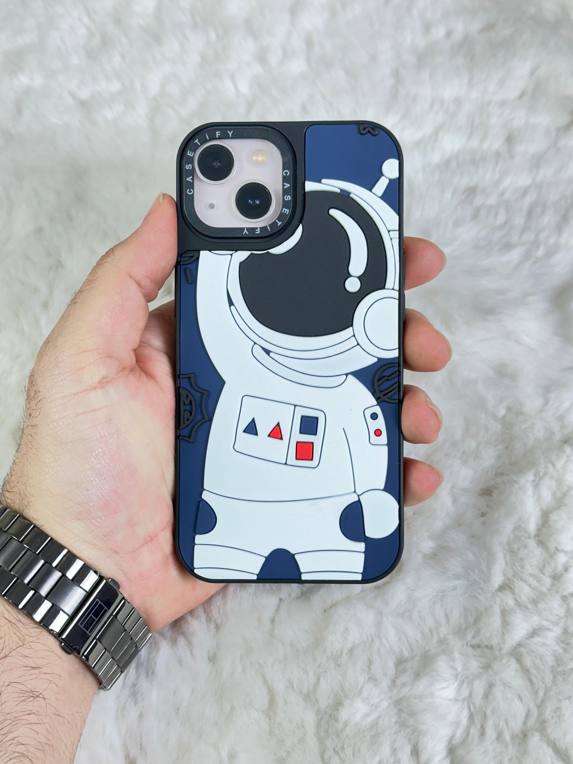 iPhone 14 Stylish Kabartmalı Kılıf