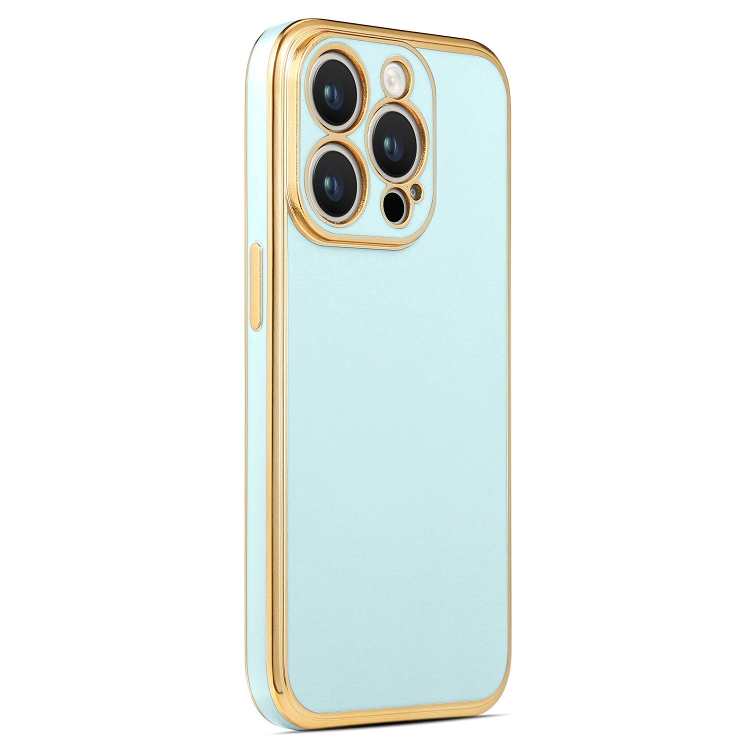 iPhone 14 Pro Gold Kenarlı Parlak Bark Kılıf