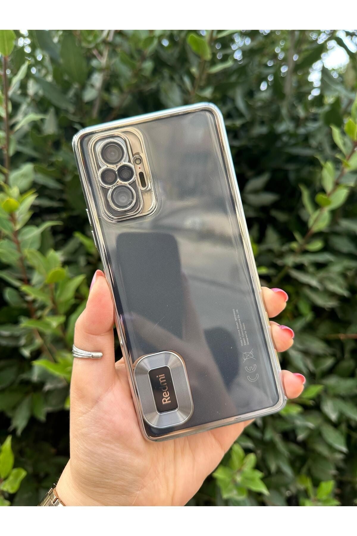 Xiaomi Redmi Note 10 Pro Logo Detaylı Kenarları Renkli Kamera Korumalı Luxury Megavip Kılıf