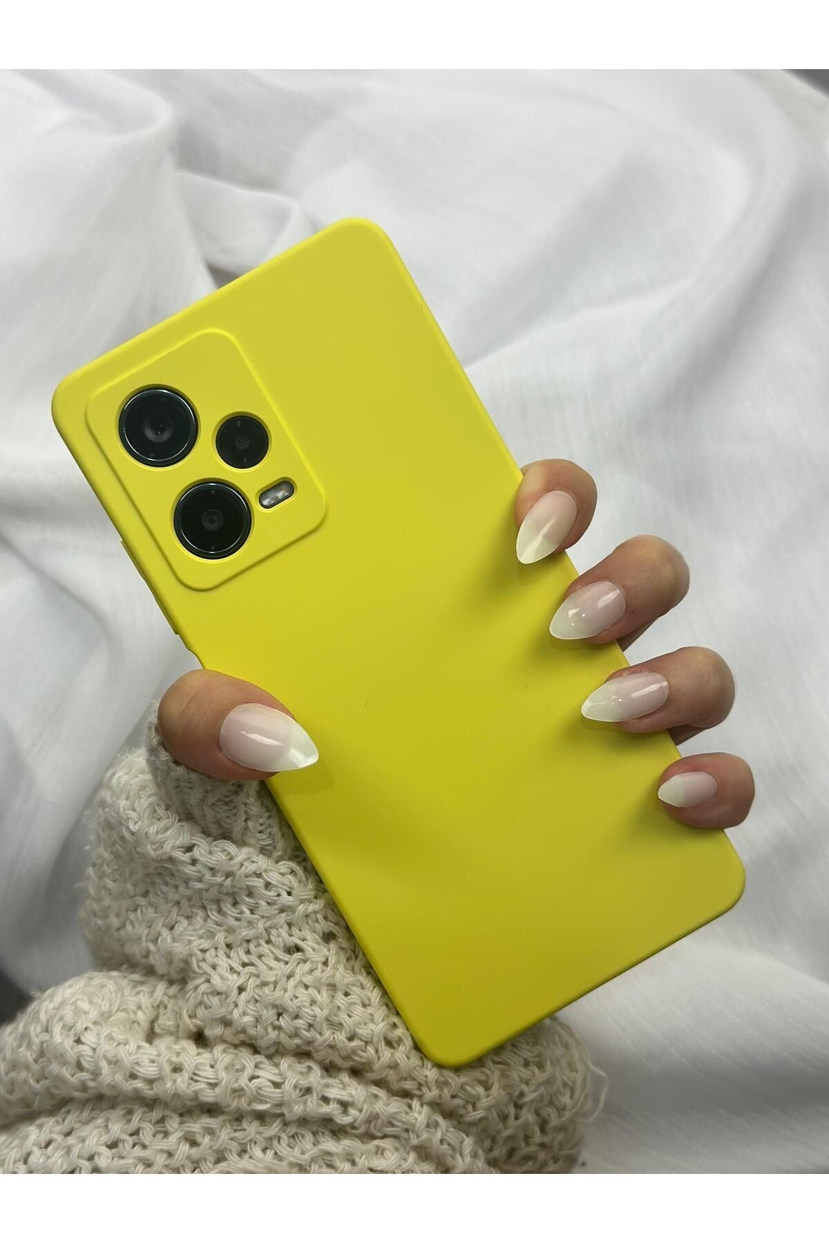 Xiaomi Redmi Note 12 Pro 5g Lansman Kamera Korumalı Içi Kadife Yumuşak Silikon Mara Kılıf