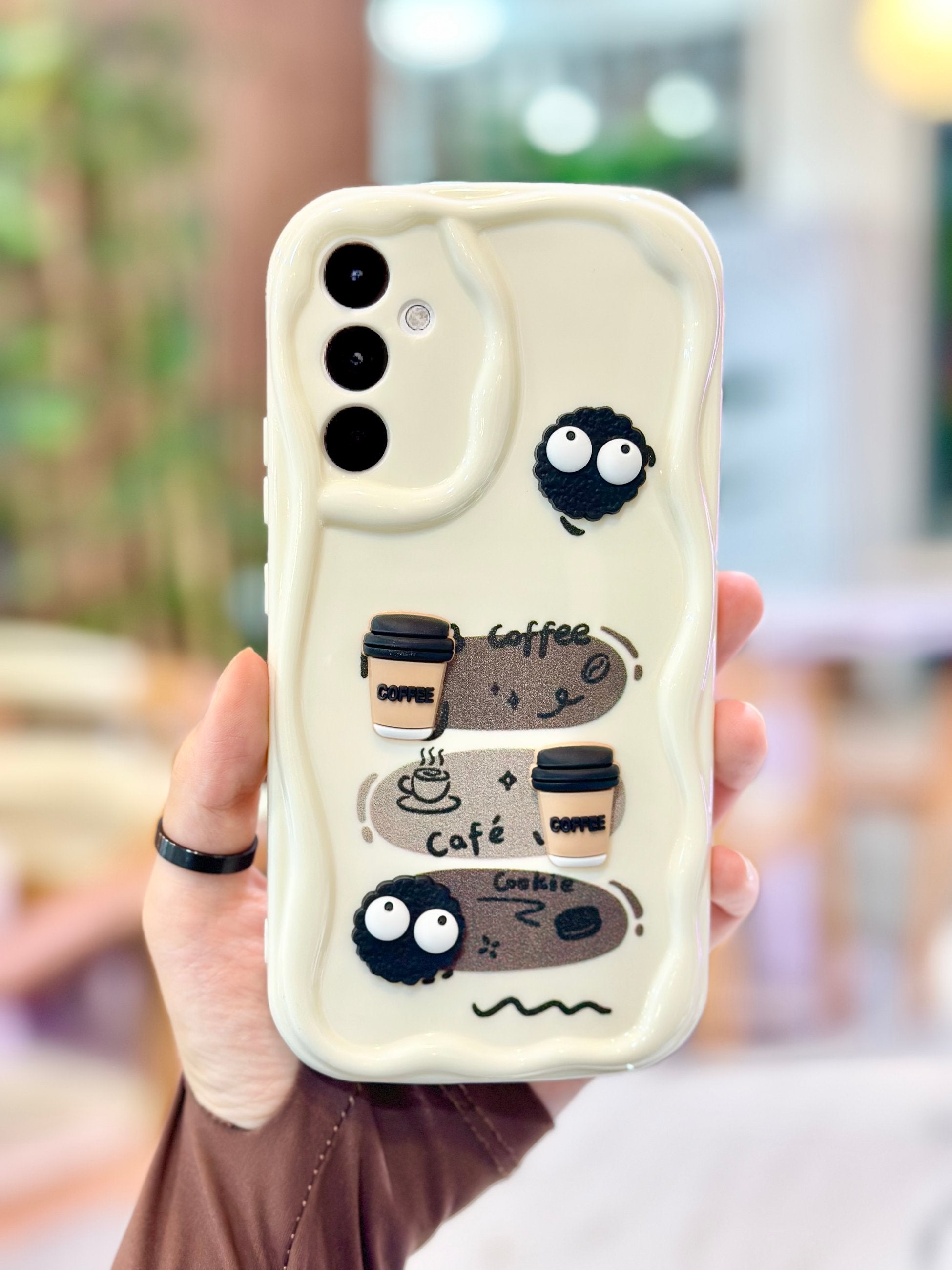 Samsung Galaxy A34 Kurabiye Desenli 3 Boyutlu Şirin Parlak Tasarım Cookie Kılıf