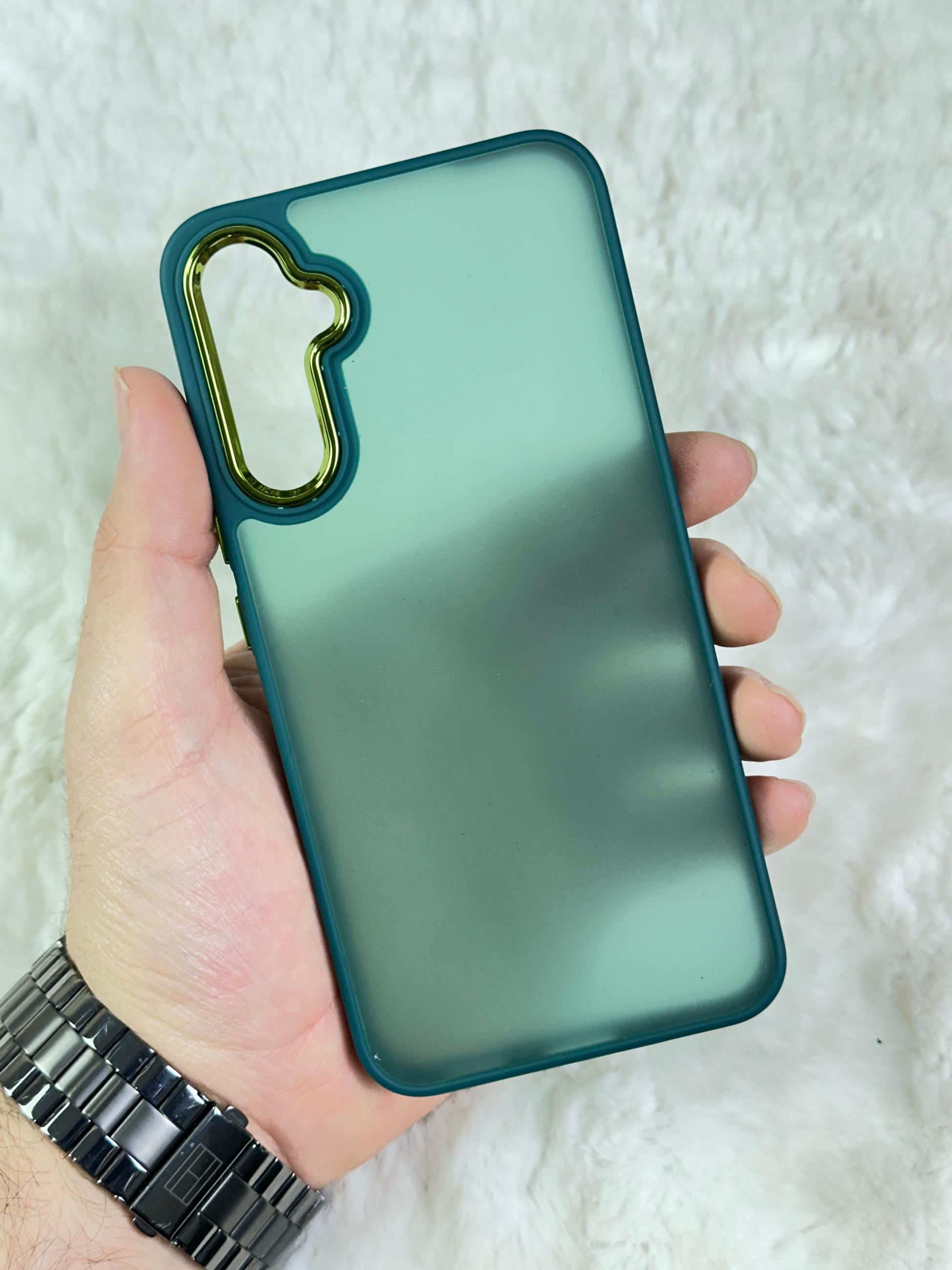 Samsung Galaxy A34 Arkası Buzlu Şeffaf Hassas Düğme Kamera Çıkıntılı Sert Mat Perfect