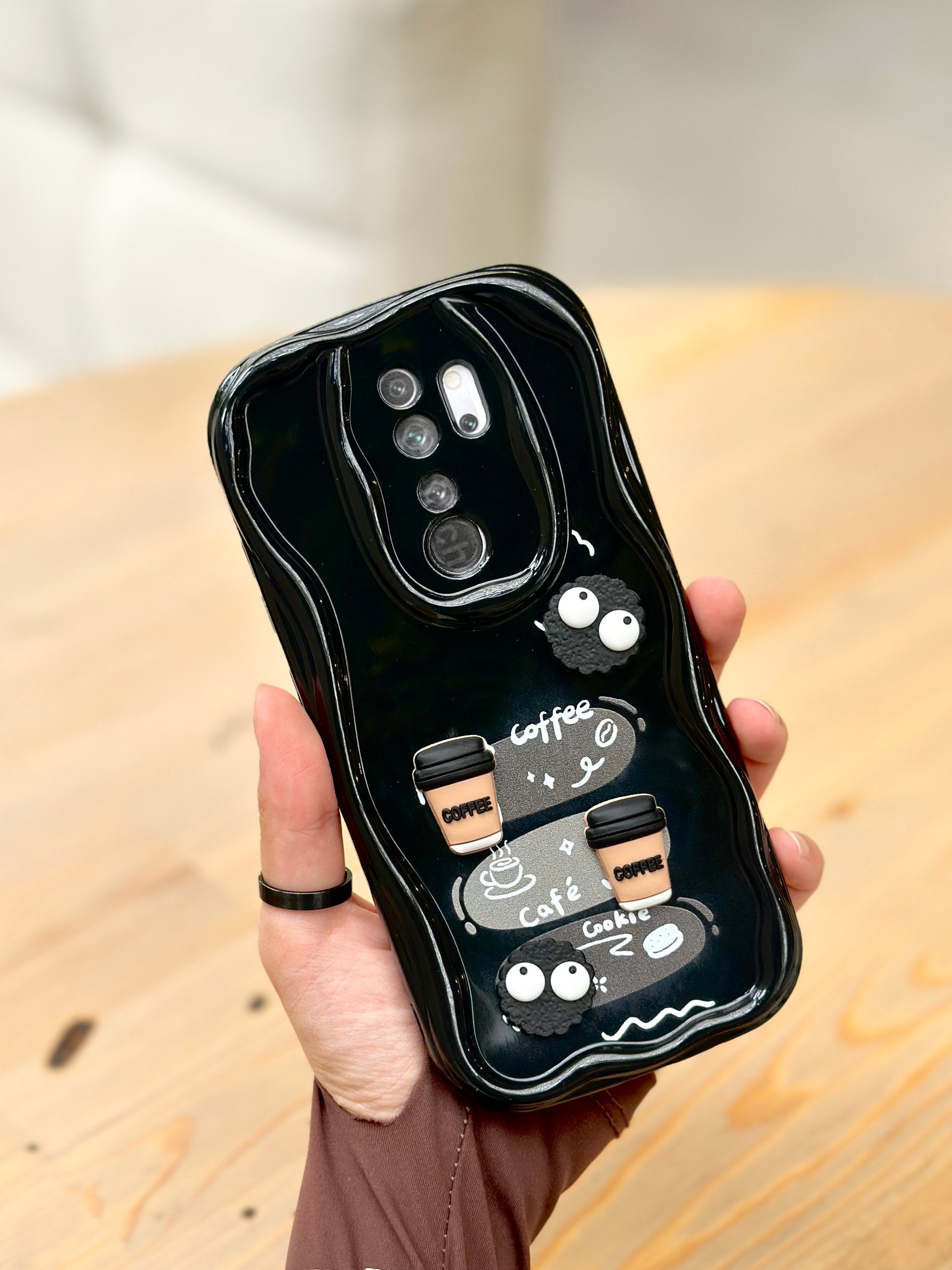 Xiaomi Redmi Note 8 Pro Kurabiye Desenli 3 Boyutlu Şirin Parlak Tasarım Cookie Kılıf