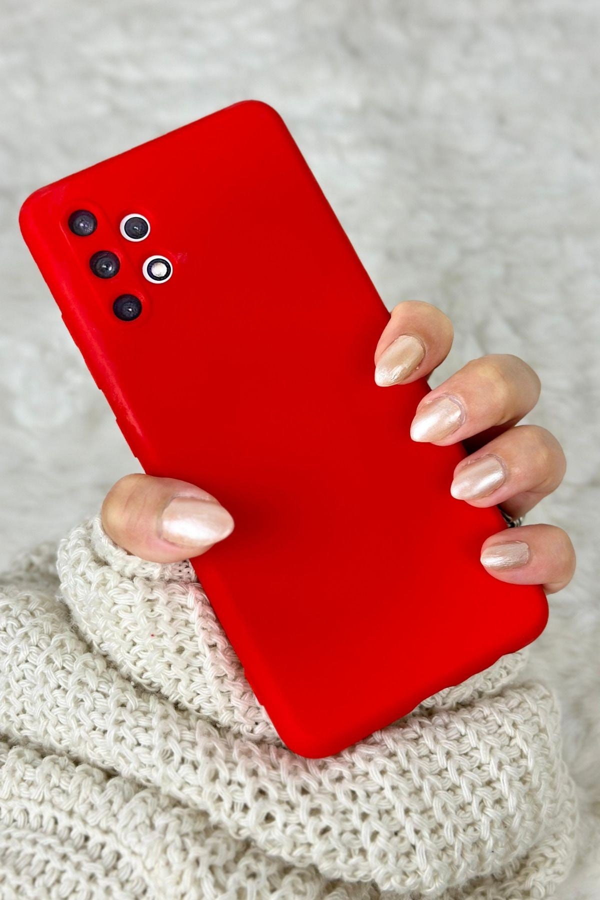 Samsung A32 4g Içi Kadife Lansman Silikon Mara Kılıf