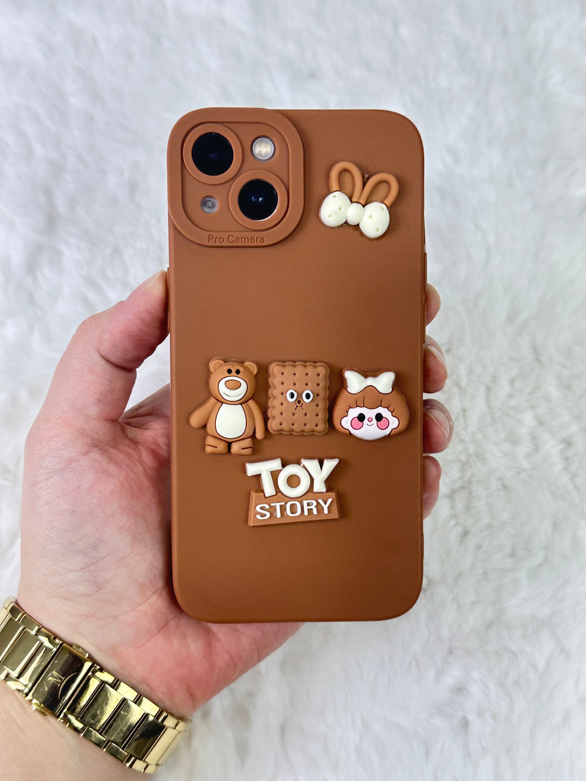 iPhone 14 Uyumlu Ayıcık Desenli Sevimli Silikon Lansman TOY BEAR Kılıf