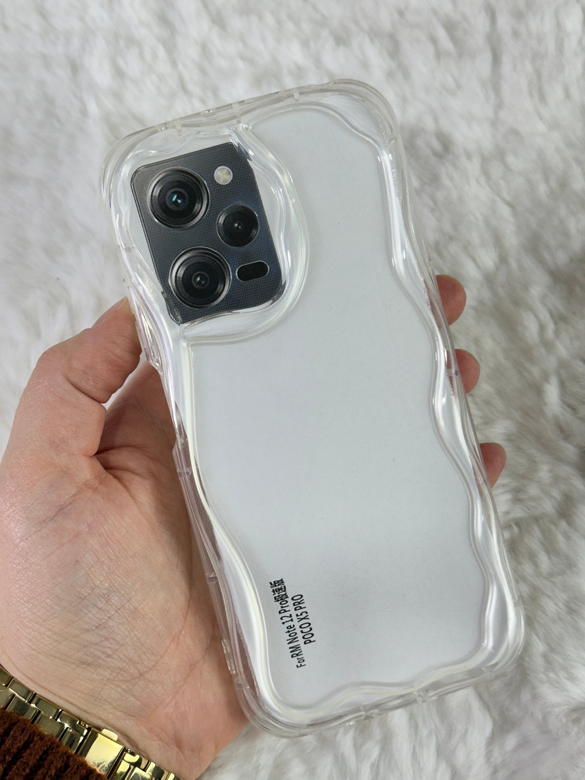 Redmi Note 12 Pro 5G Kenarları Dalga Detaylı Kamera Korumalı Conn Kılıf