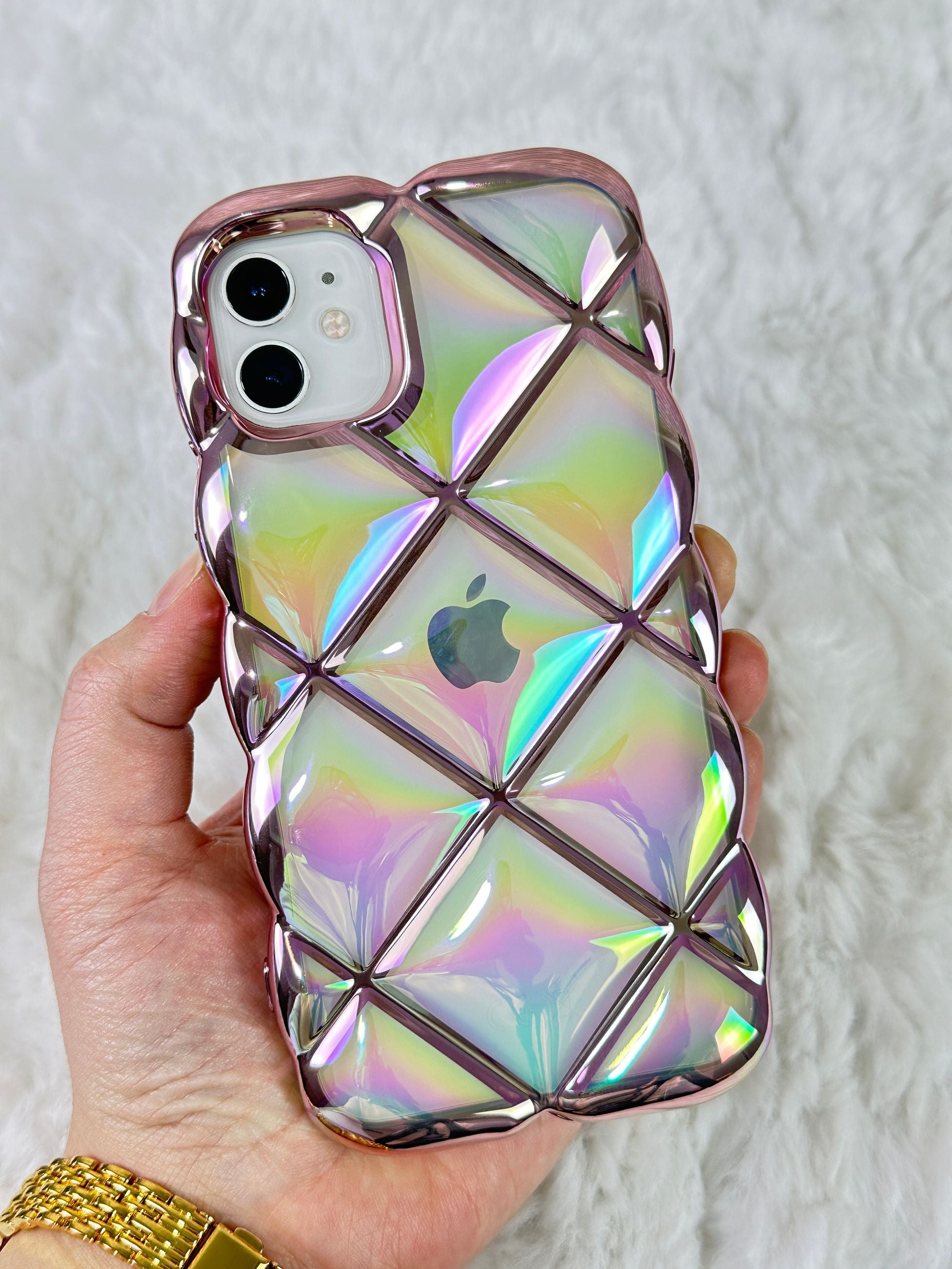 iPhone 11 Kabartma Desenli 3D Darbe Emici Ultra Sağlam Duda kılıf