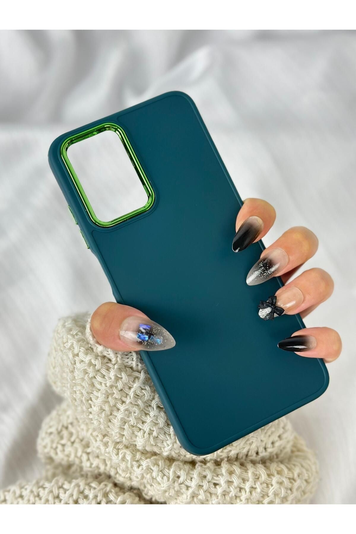 Xiaomi Redmi 10 Parlak Metal Detaylı Tuşu Kolay Basmalı Lansman Pastel Silikon Ruby Kılıf