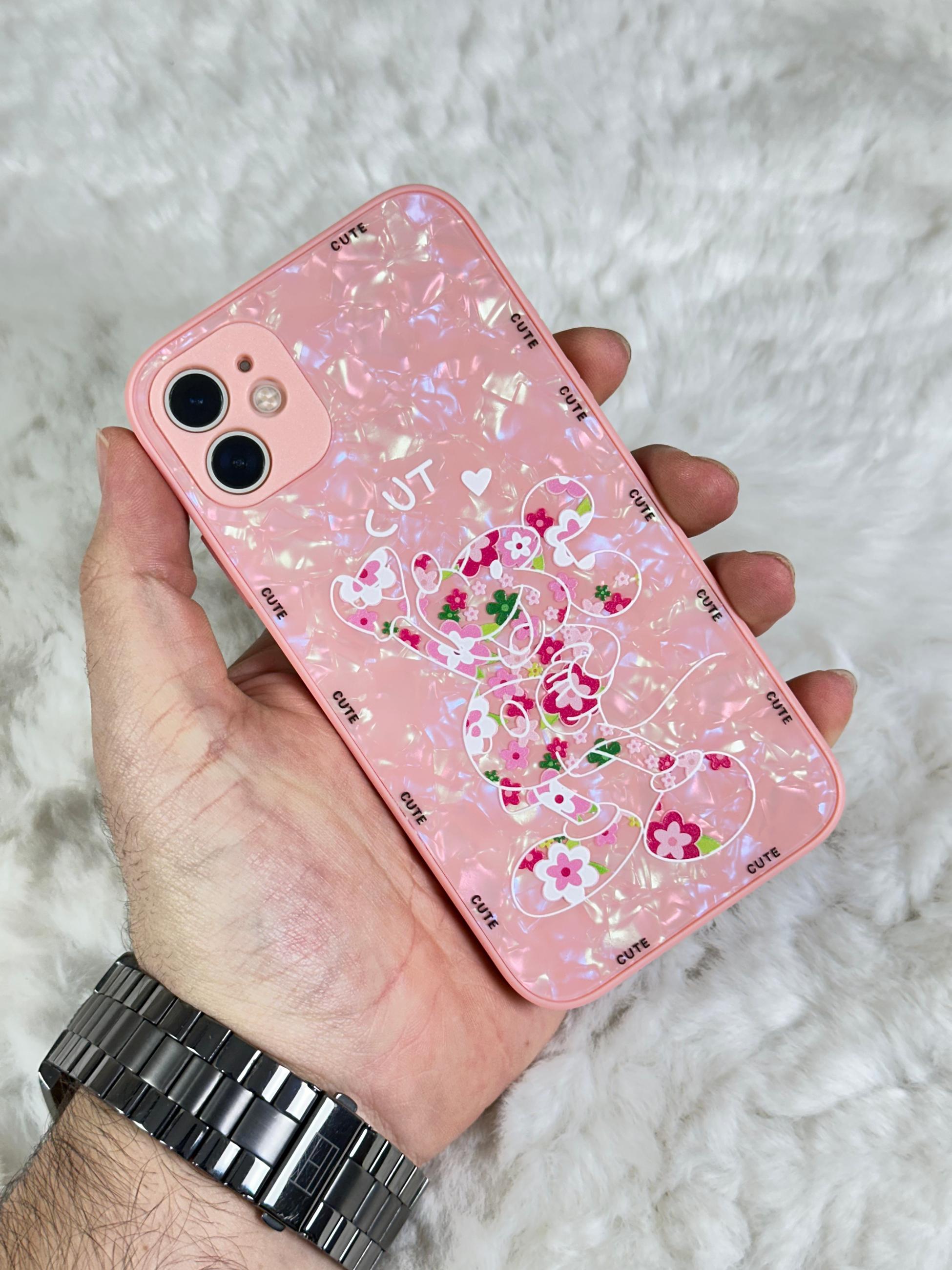 iPhone 11 Çiçekli Ayıcıklı Mumila Kılıf