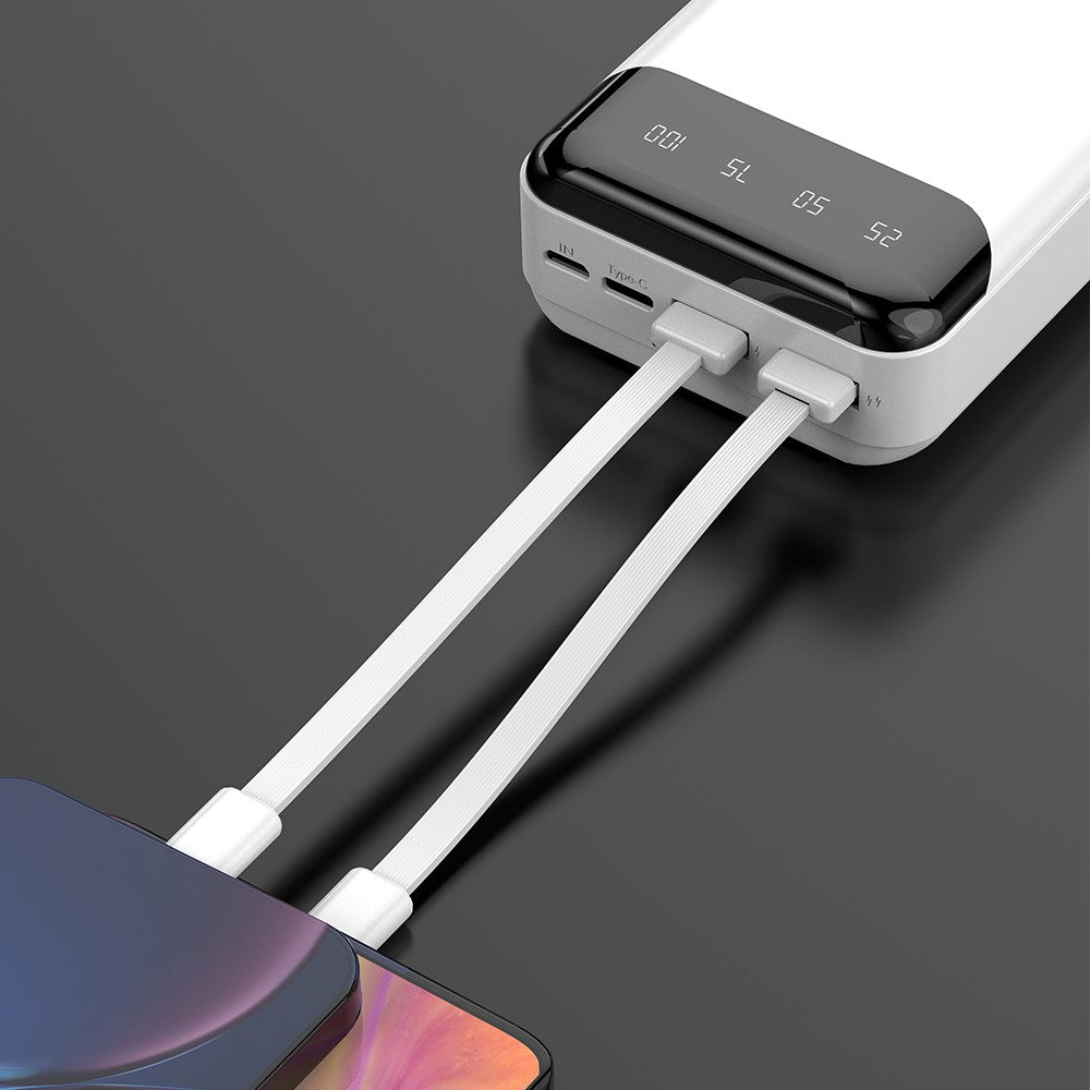 DUDAO K6PRO+ 20.000mAh Powerbank 22.5W Hızlı Şarj Beyaz